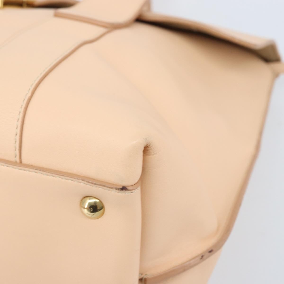 Salvatore Ferragamo Sookie Satchel Leather Pink Leather Handbag (Pre-Owned)