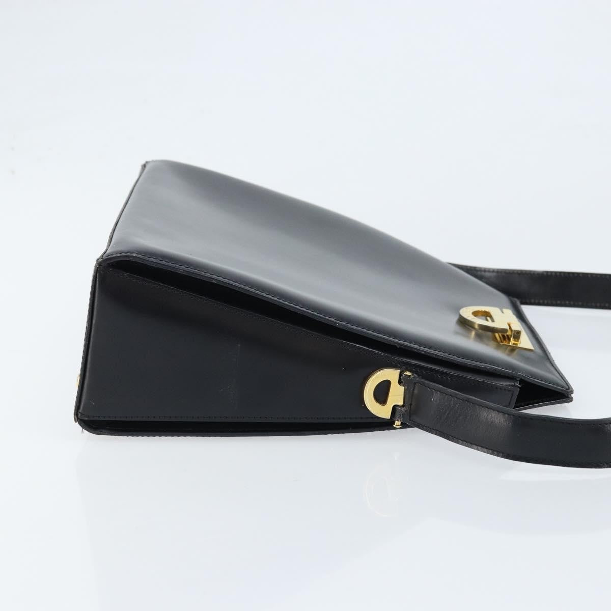 Celine Vintage Leather Black Leather Shoulder Bag Bag (Pre-Owned)