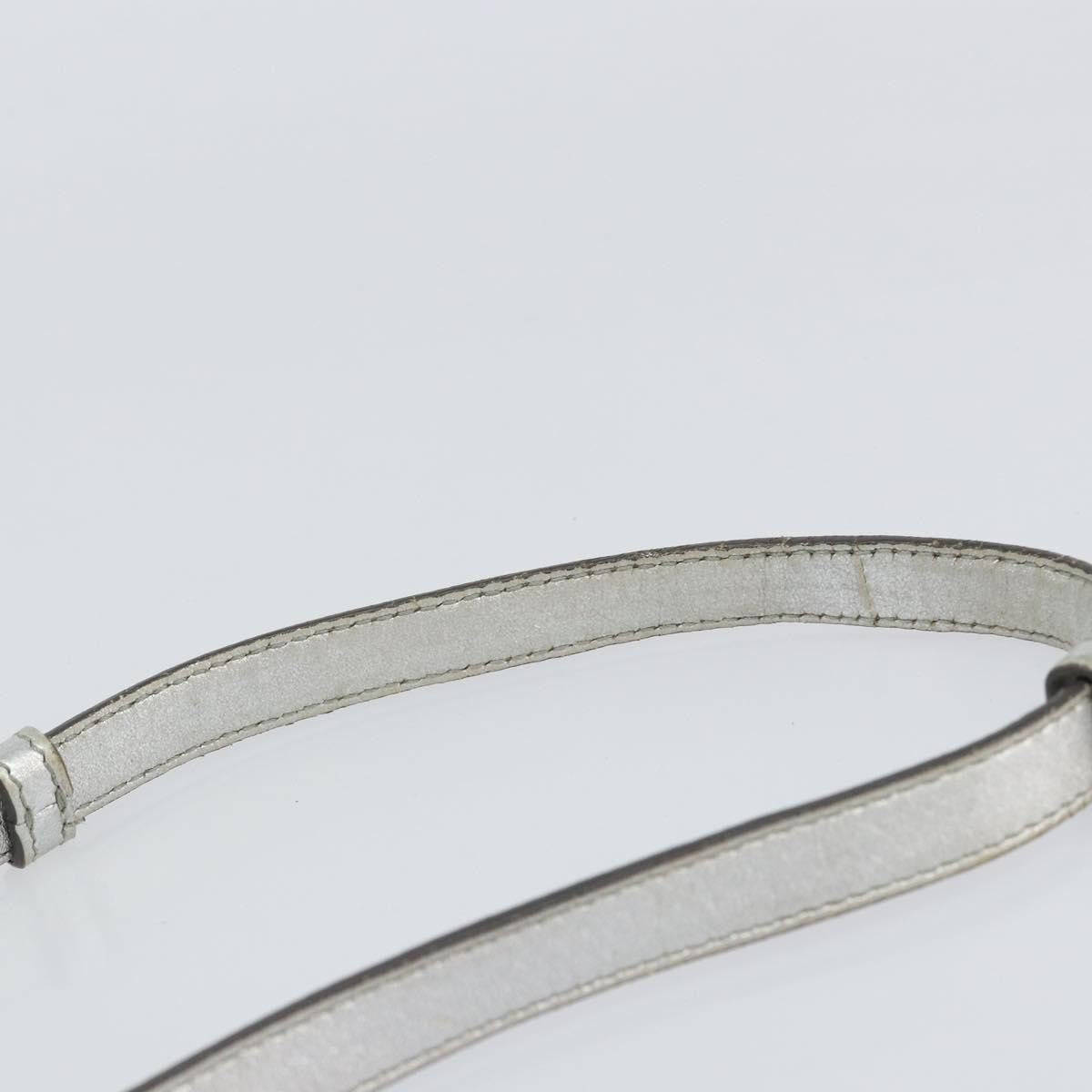 Saint Laurent Classic Duffle Leather Silver Leather Handbag (Pre-Owned)