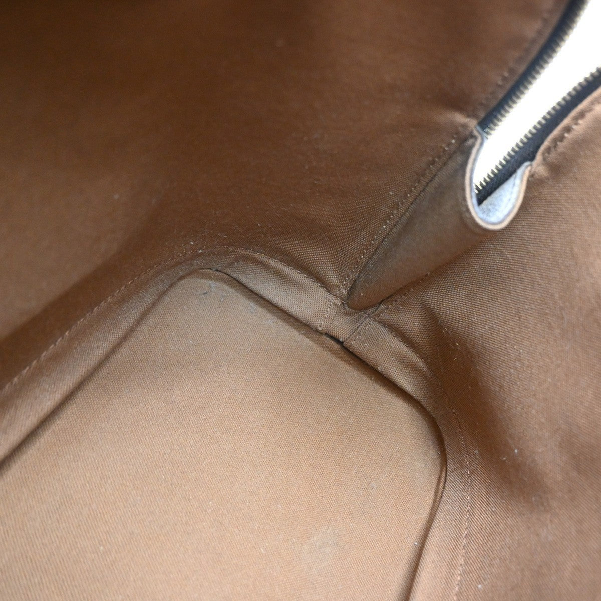 Louis Vuitton Alma Monogram Canvas Brown Leather Handbag (Pre-Owned)