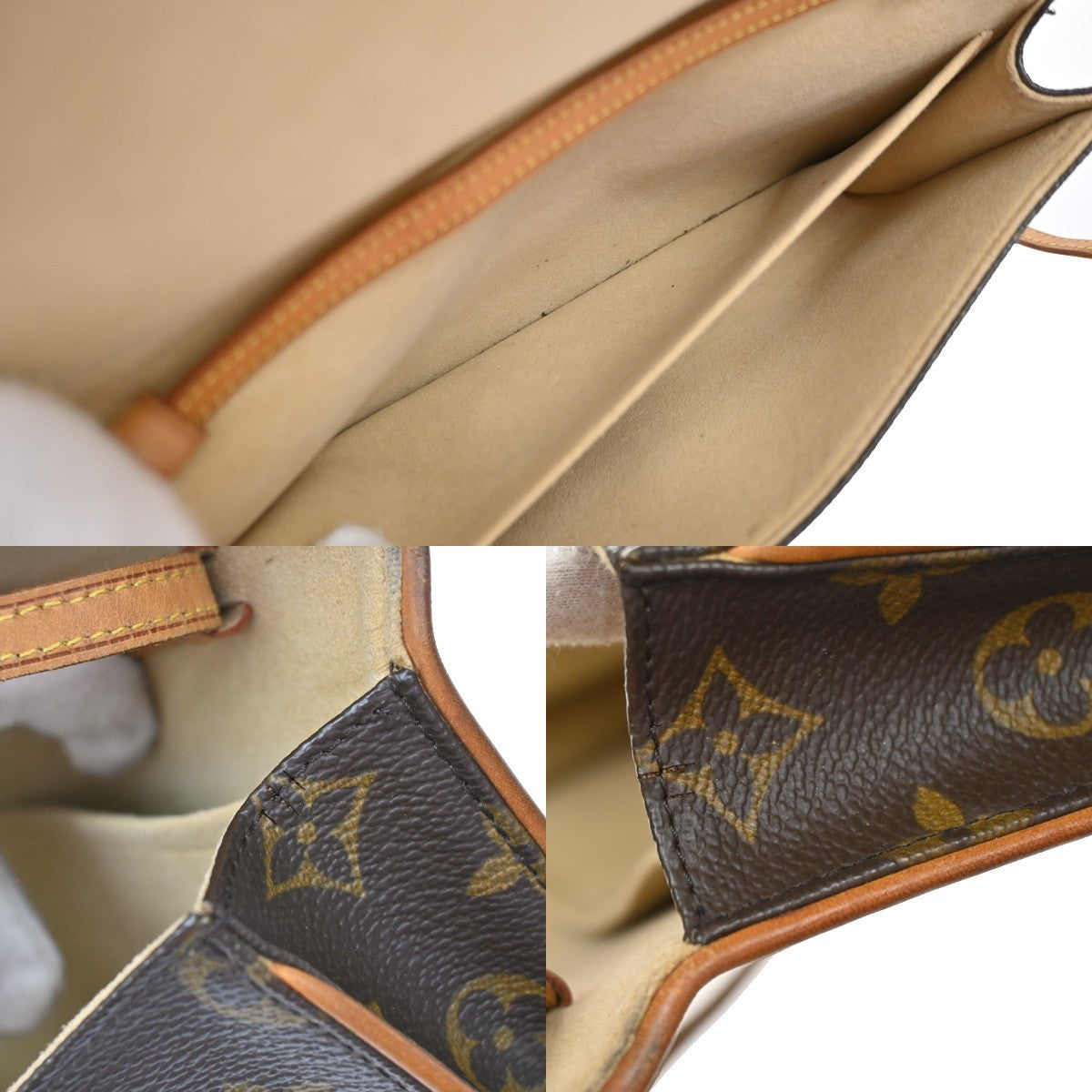 Louis Vuitton Twin Monogram Canvas Brown Canvas Clutche & Pouche Bag (Pre-Owned)