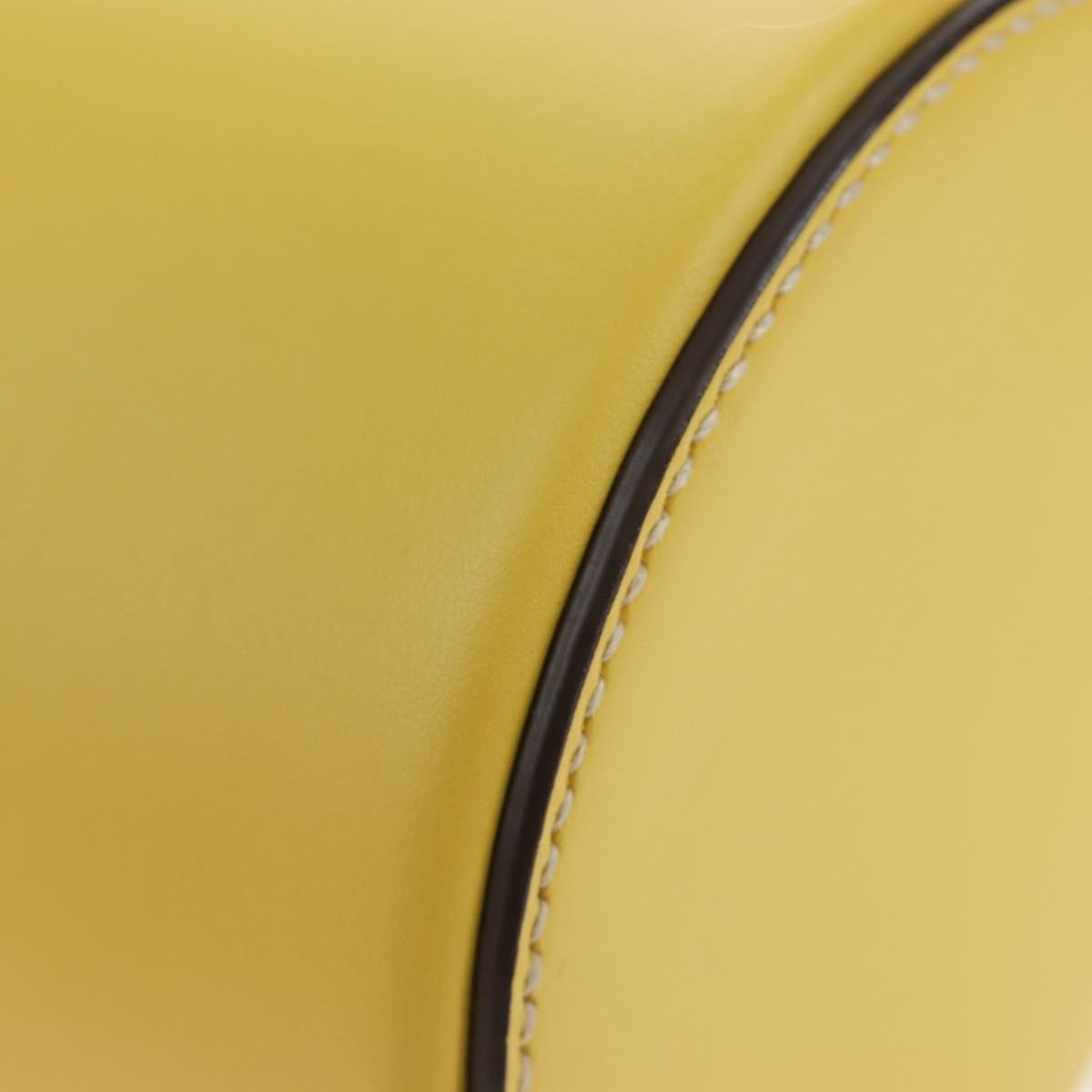 Miu Miu Vintage Leather Yellow Leather Handbag (Pre-Owned)