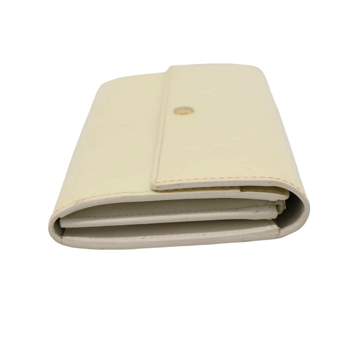 Louis Vuitton Vintage Sarah Monogram Vernis Beige Patent_Leather Wallets Accessory (Pre-Owned)