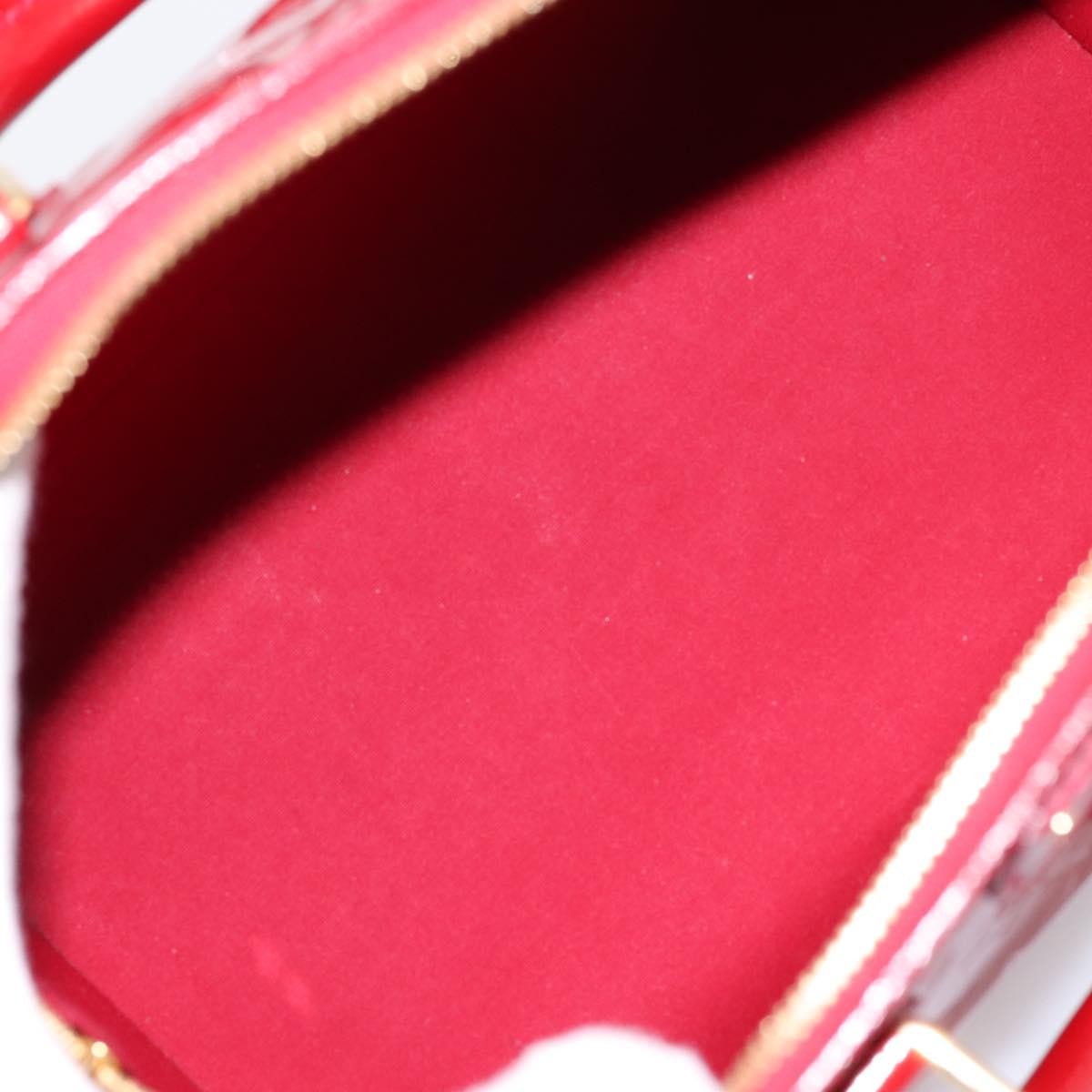 Louis Vuitton Montana Monogram Vernis Red Patent_Leather Handbag (Pre-Owned)