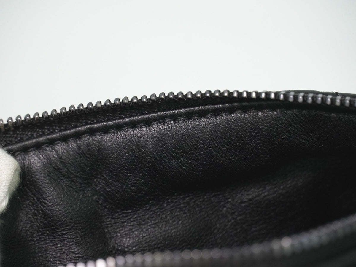 Christian Dior Diortravel Nomad Macrocannage Quilt Calfskin Black Leather Clutche & Pouche Bag (Pre-Owned)