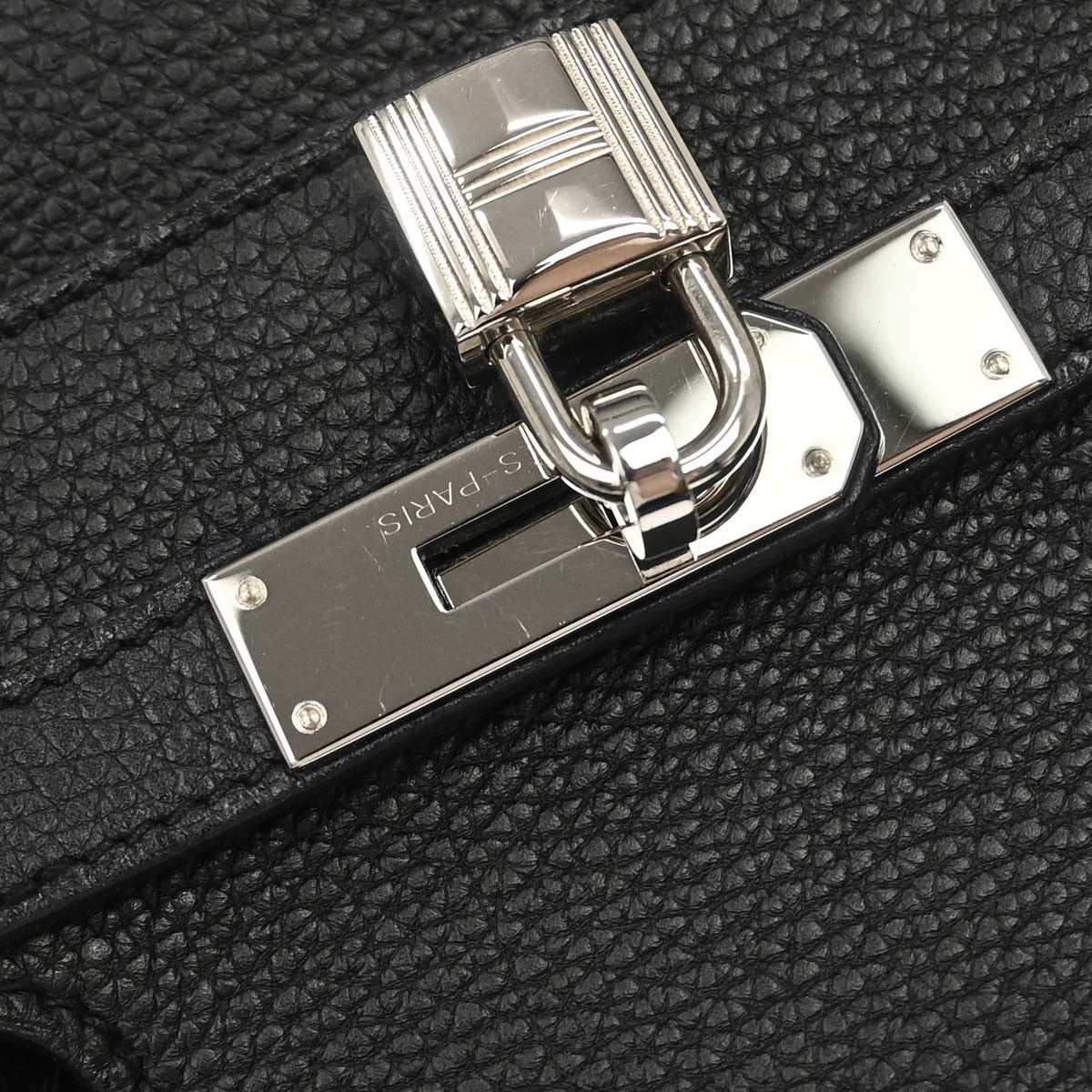 Hermes Birkin Black Togo With Palladium Hardware Black Calfskin Handbag (Pre-Owned)