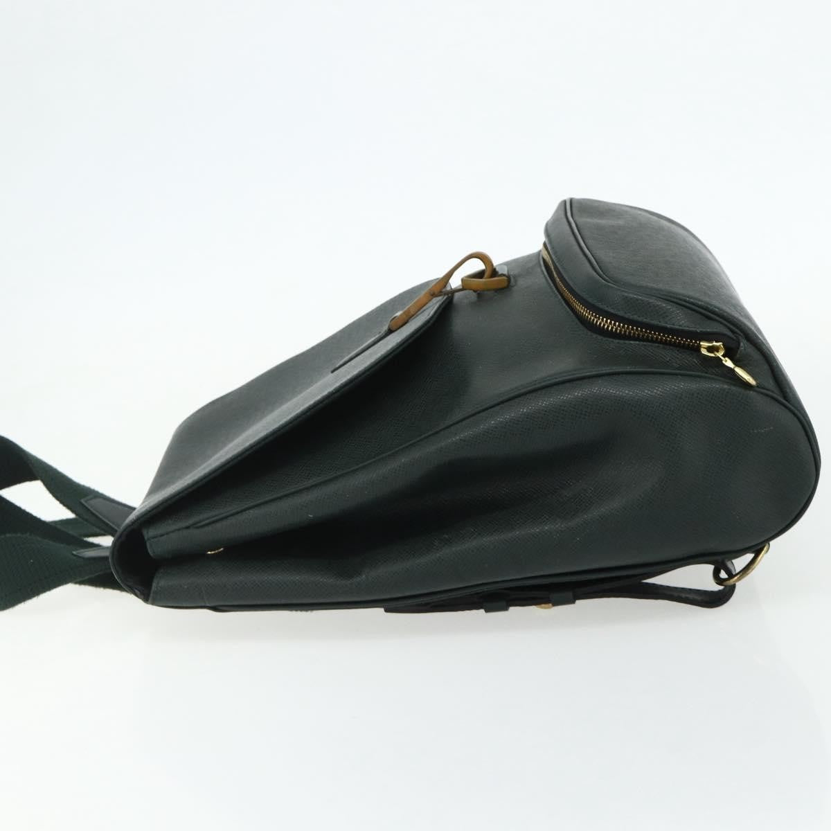 Louis Vuitton Cassiar Taiga Leather Green Leather Backpack Bag (Pre-Owned)