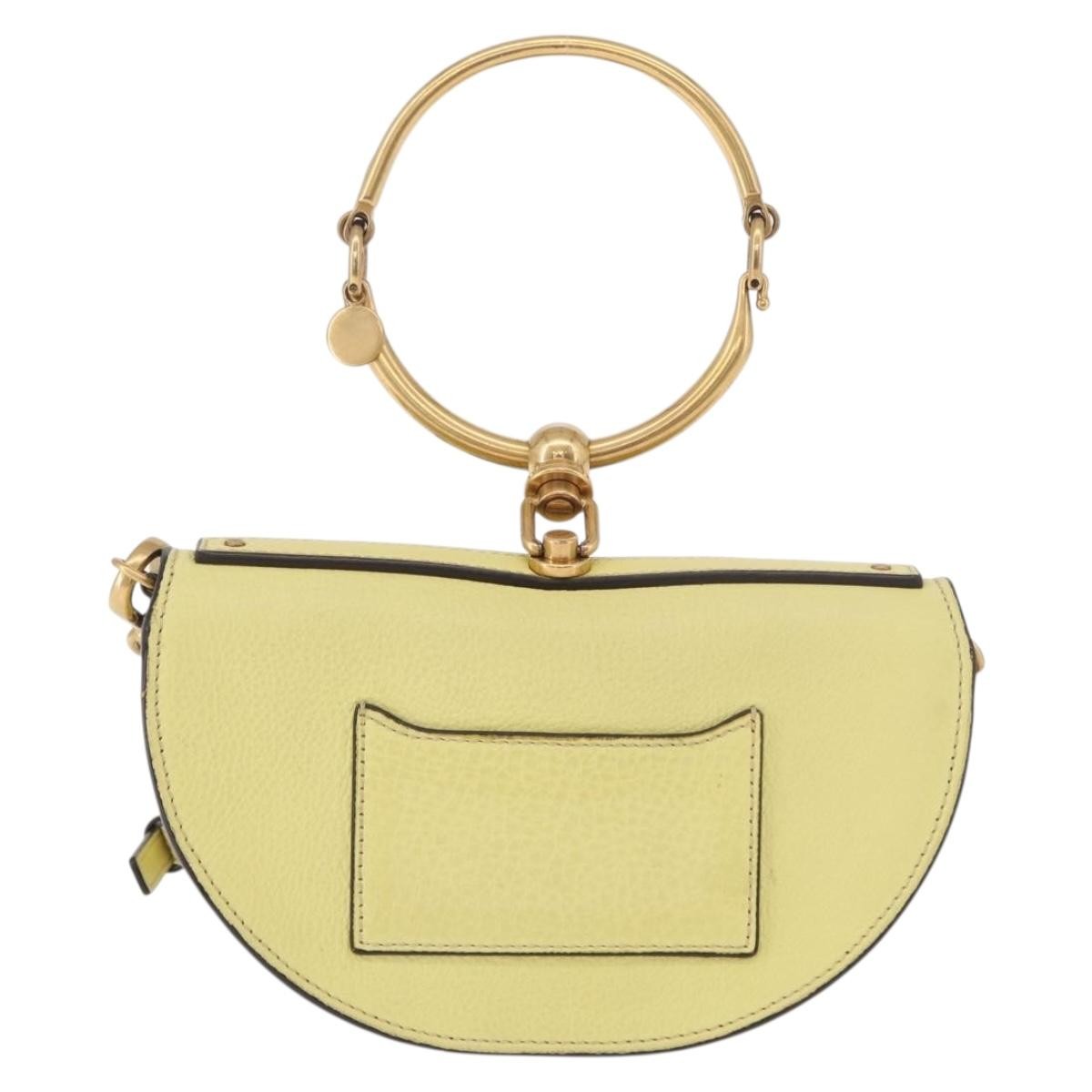Chloe Nile Leather Yellow Leather Handbag (Pre-Owned)