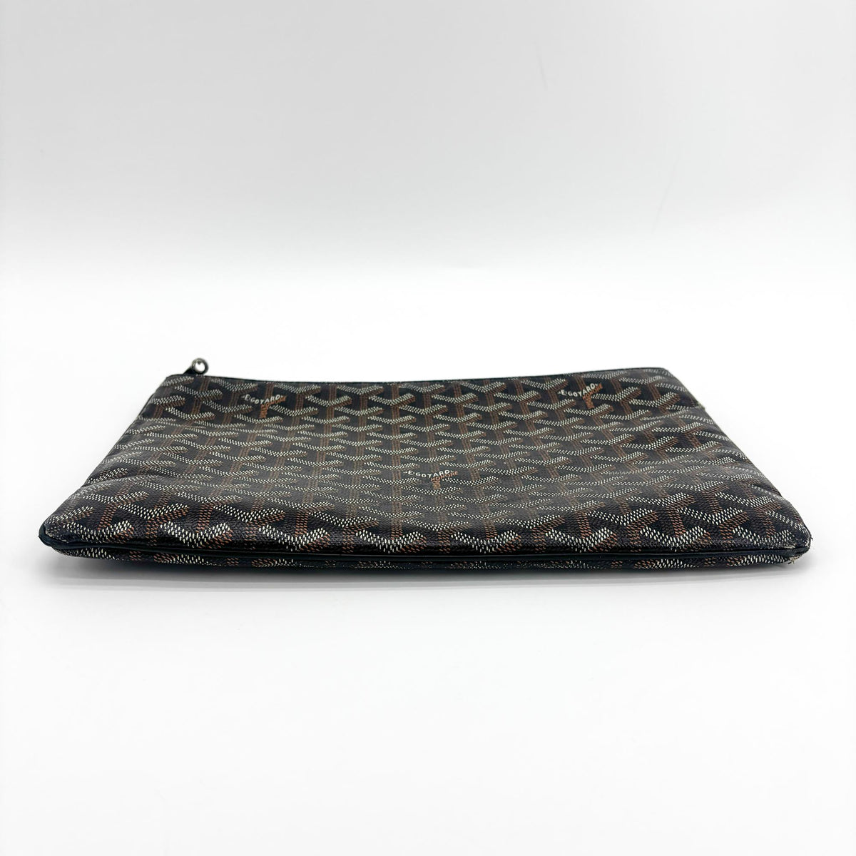 Goyard Senat Zip Coated Canvas Black Canvas Clutche & Pouche Bag (Pre-Owned)