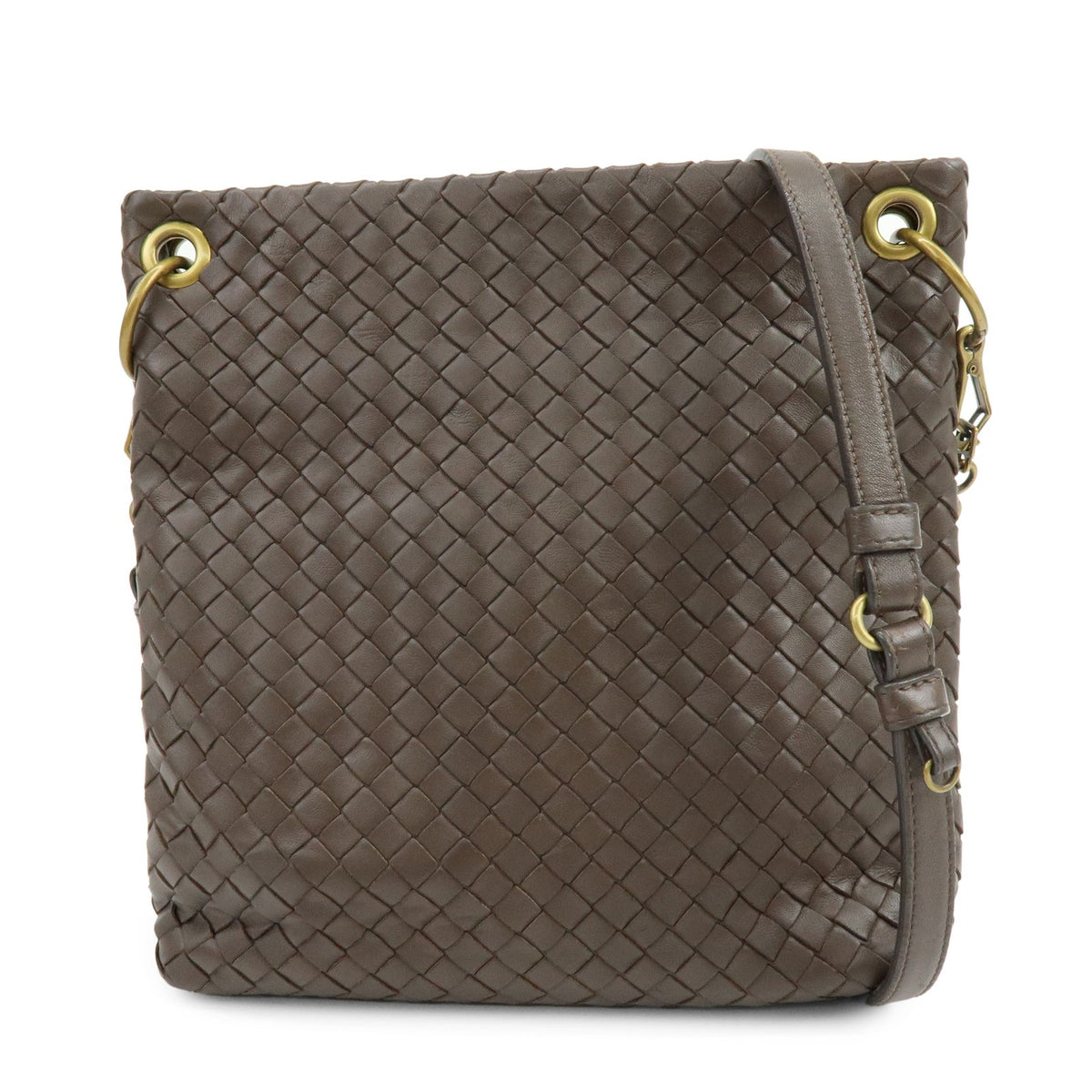 Bottega Veneta Shoulder Intrecciato Nappa Brown Leather Shoulder Bag Bag (Pre-Owned)