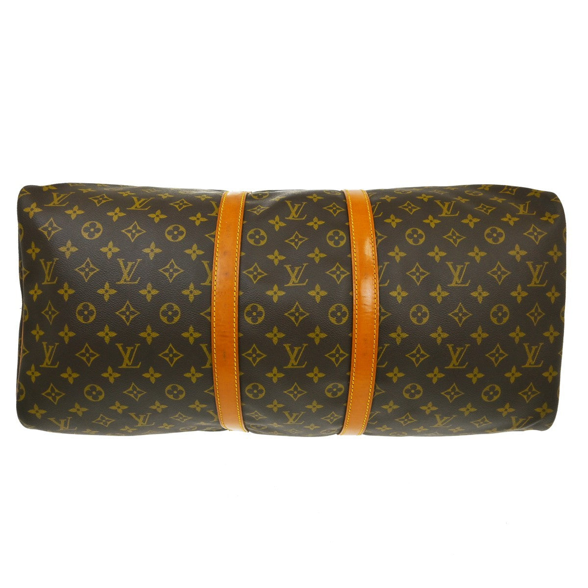 Louis Vuitton Keepall Monogram Canvas Brown Canvas Handbag (Pre-Owned)