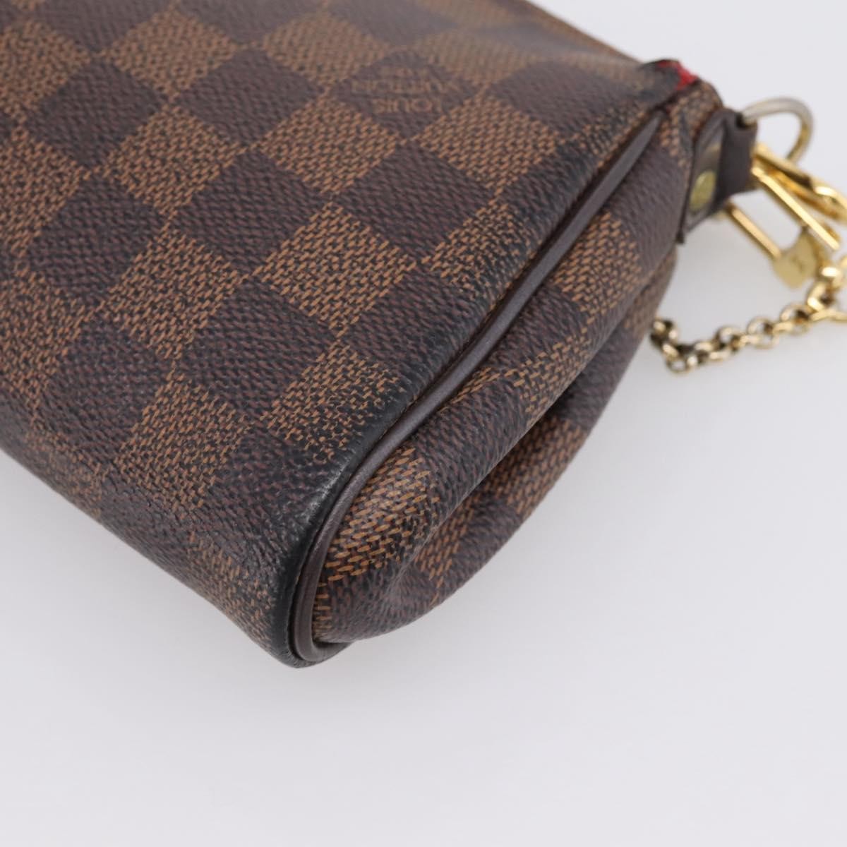 Louis Vuitton Eva Damier Brown Canvas Handbag (Pre-Owned)