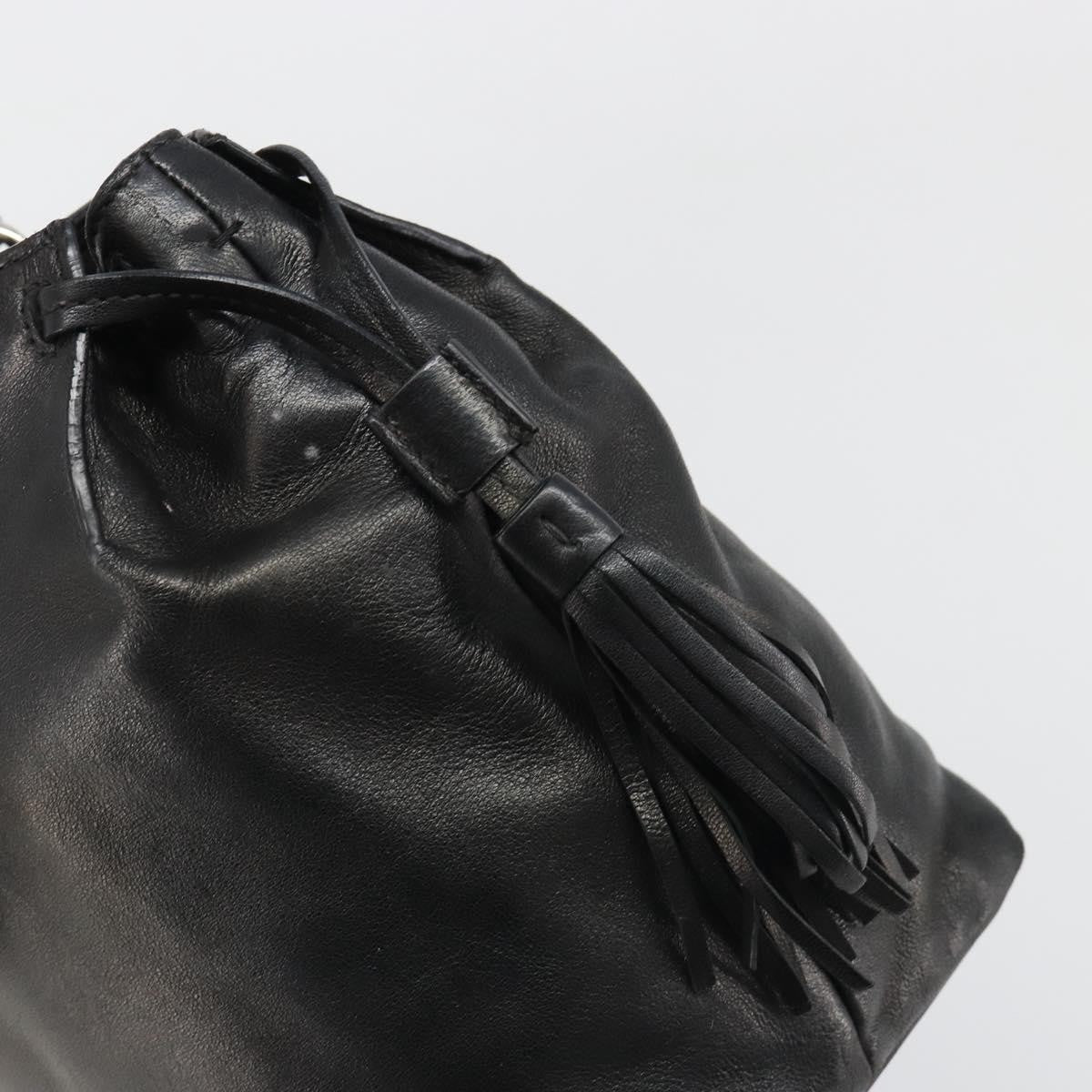 Prada Vitello Daino Convertible Tote Vitello Daino Black Leather Handbag (Pre-Owned)