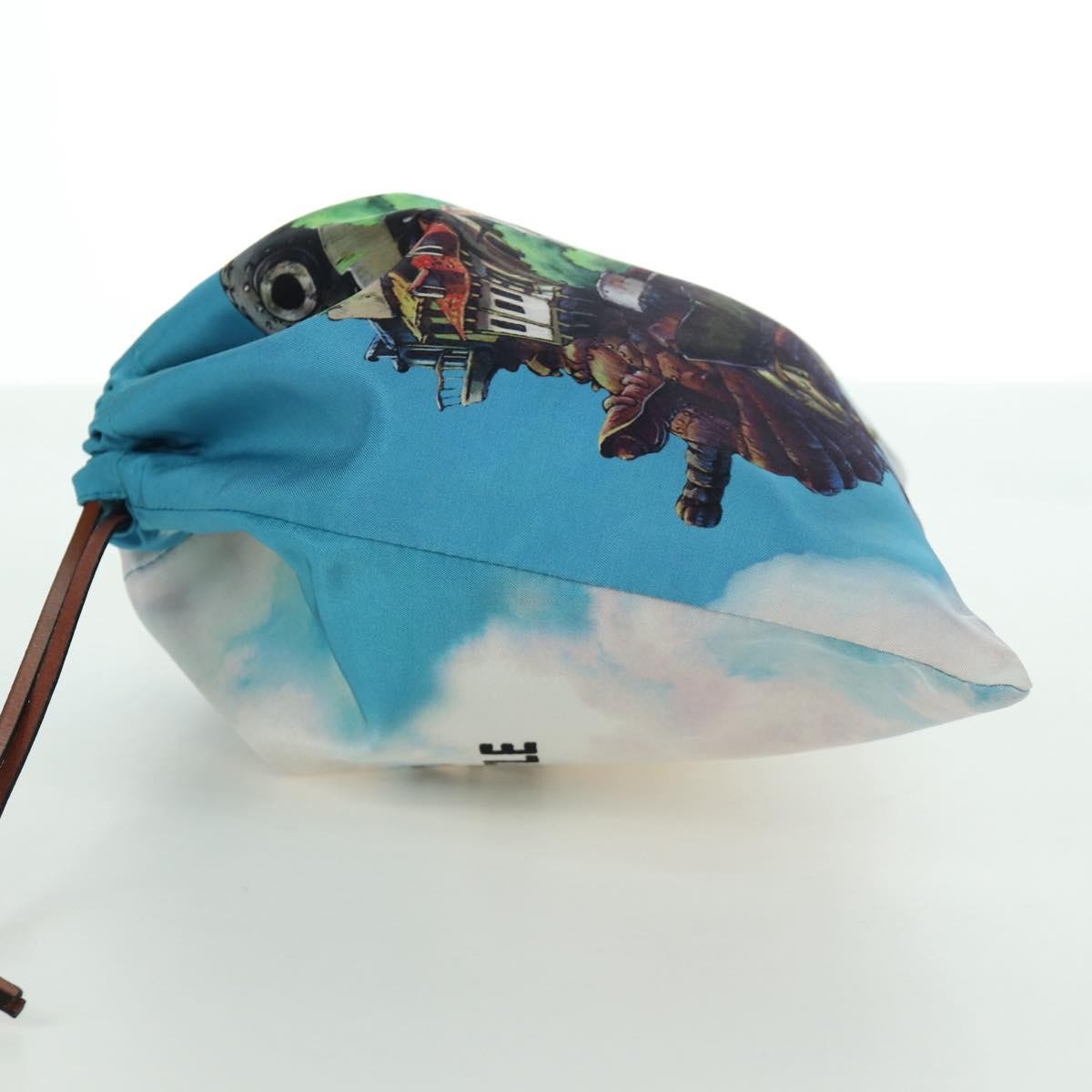 Loewe Paula Drawstring Printed Canvas Multicolour Canvas Clutche & Pouche Bag (Pre-Owned)