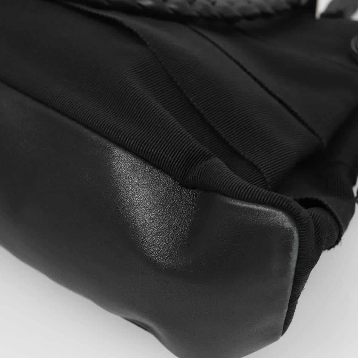 Salvatore Ferragamo Vala Tote Canvas Black Canvas Tote Bag Bag (Pre-Owned)