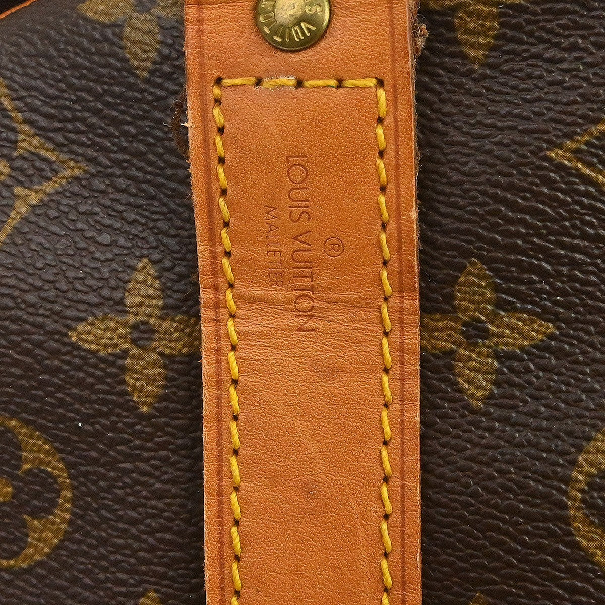 Louis Vuitton Keepall Bandoulière Monogram Brown Canvas Travel Bag Bag (Pre-Owned)