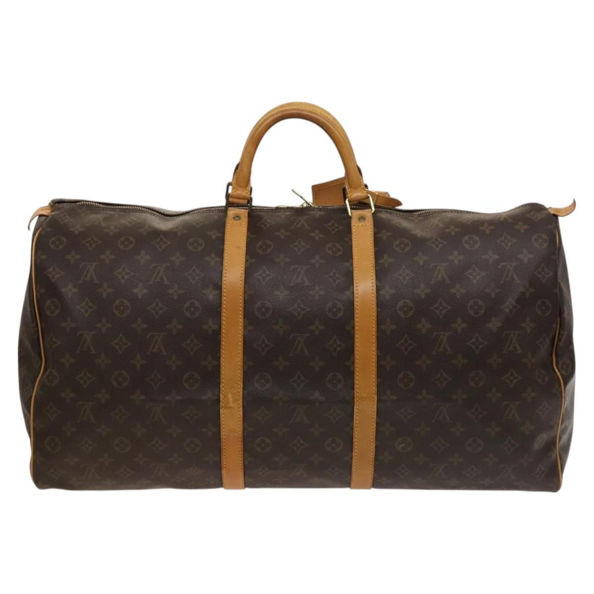 Louis Vuitton Keepall Monogram Canvas Brown Canvas Travel Bag Bag (Pre-Owned)