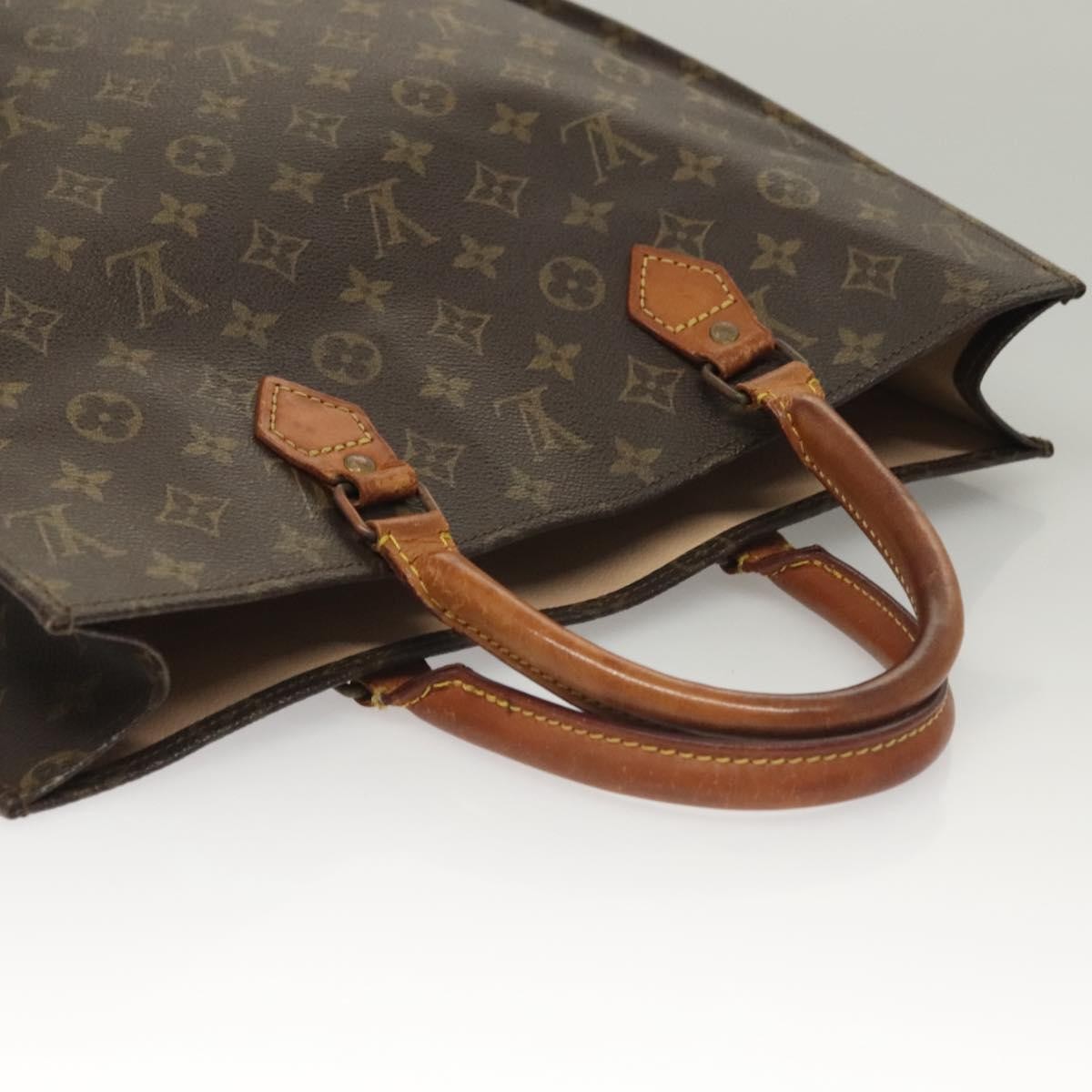 Louis Vuitton Vintage Sac Plat Monogram Canvas Brown Canvas Handbag (Pre-Owned)