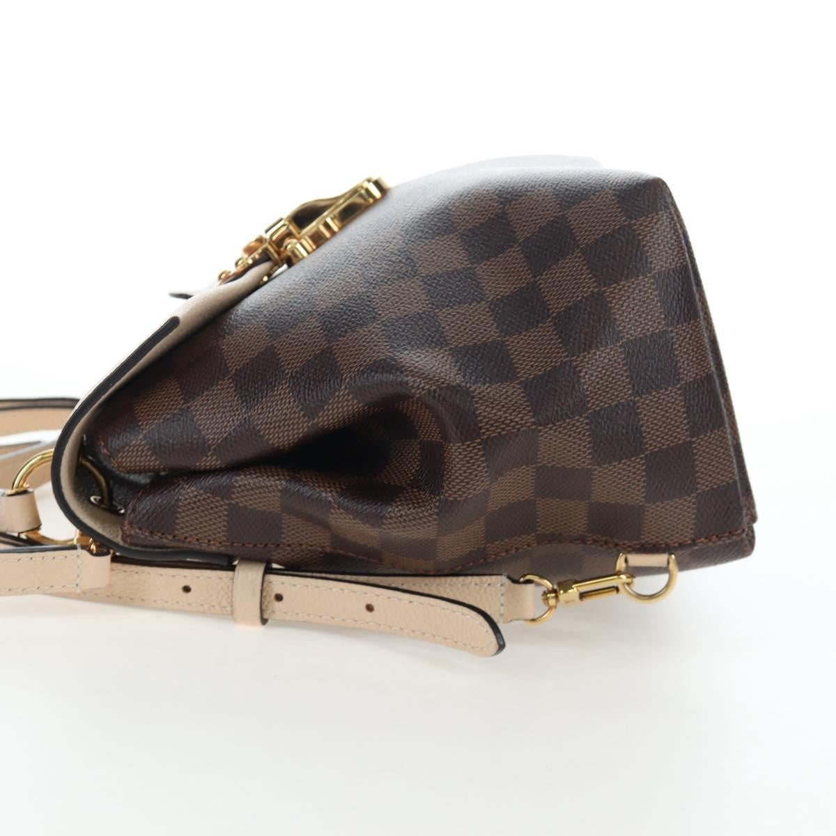 Louis Vuitton Clapton Backpack Damier And Leather Brown Canvas Backpack Bag (Pre-Owned)
