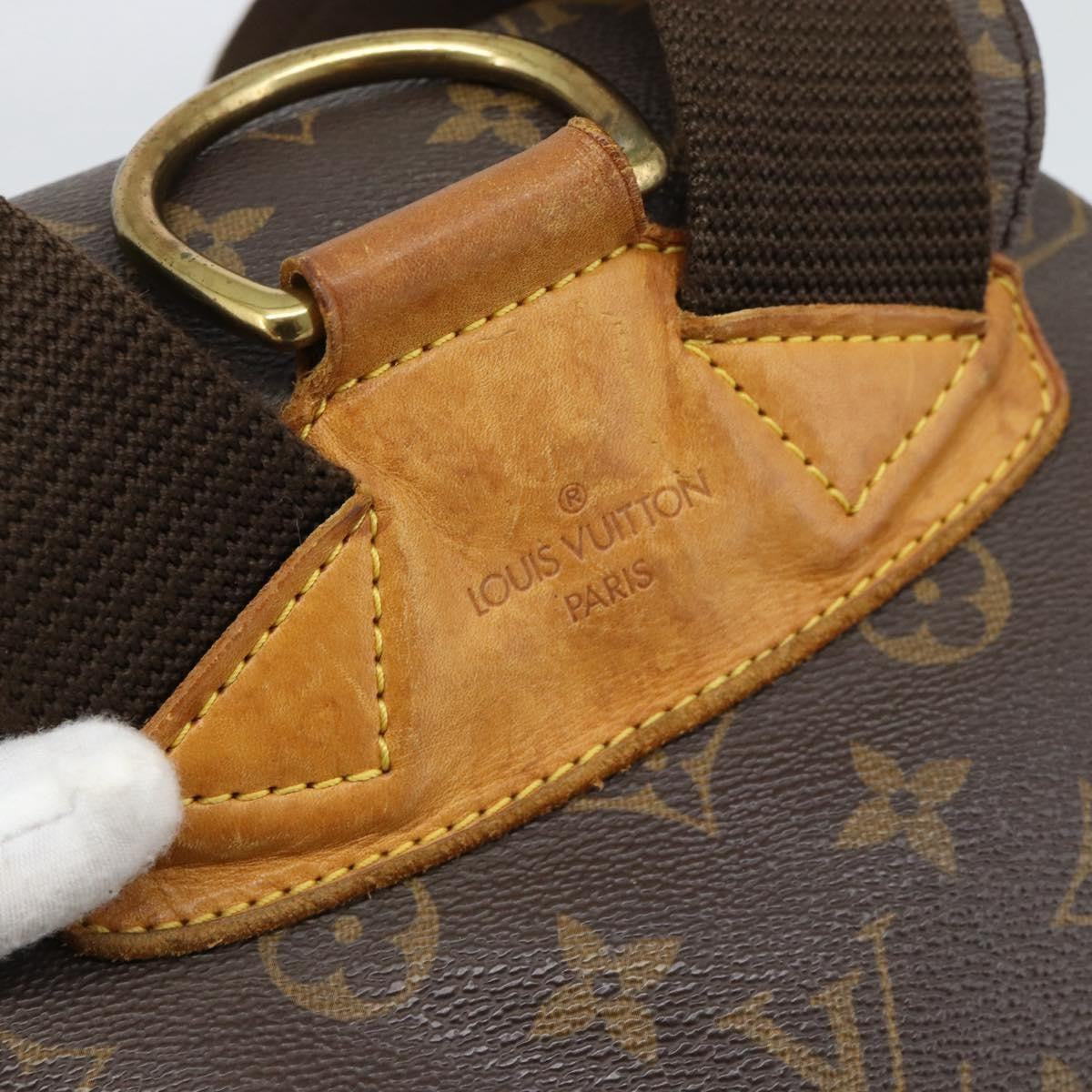 Louis Vuitton Vintage Montsouris Monogram Canvas Brown Canvas Backpack Bag (Pre-Owned)