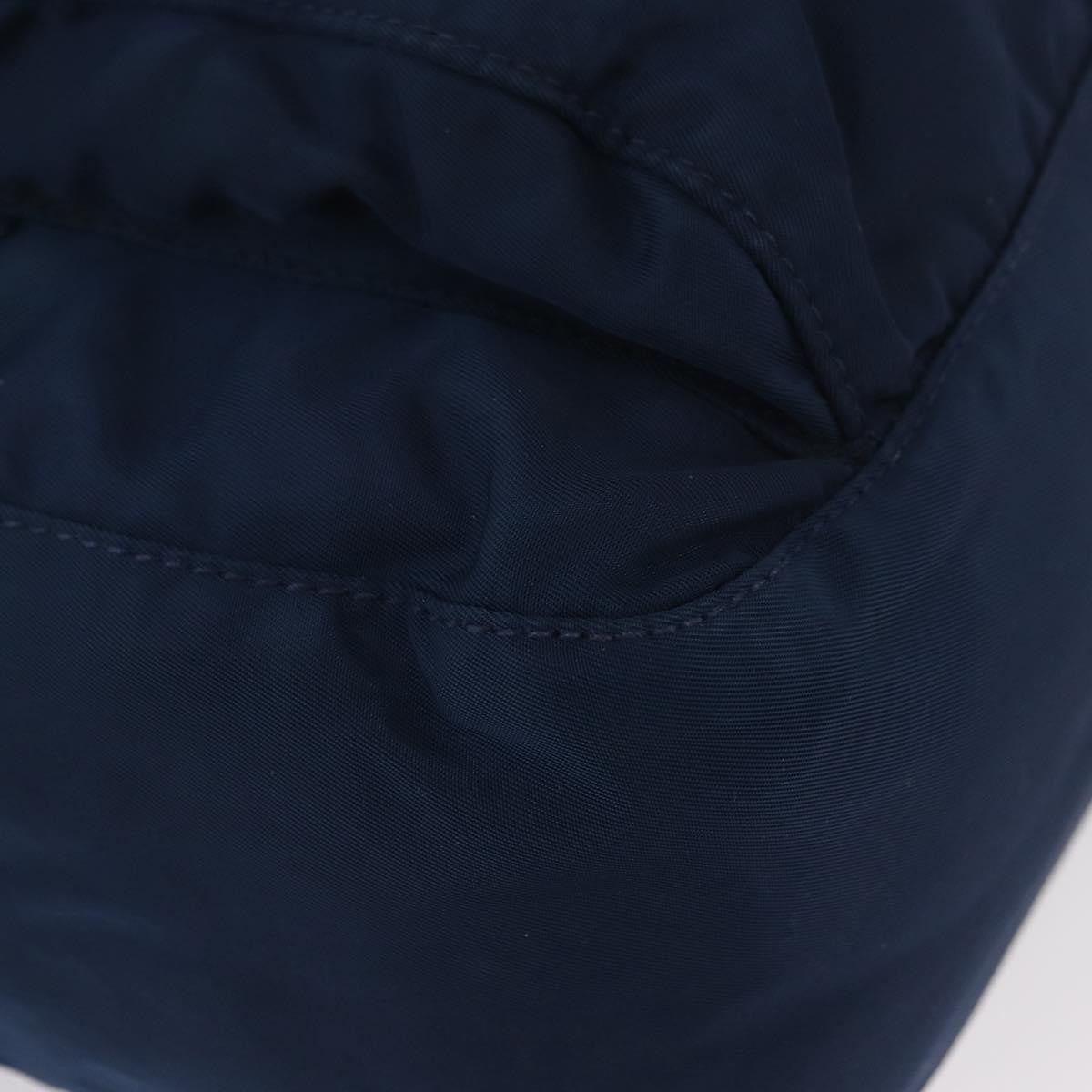 Prada Buckle Messenger Tessuto Navy Nylon Handbag (Pre-Owned)