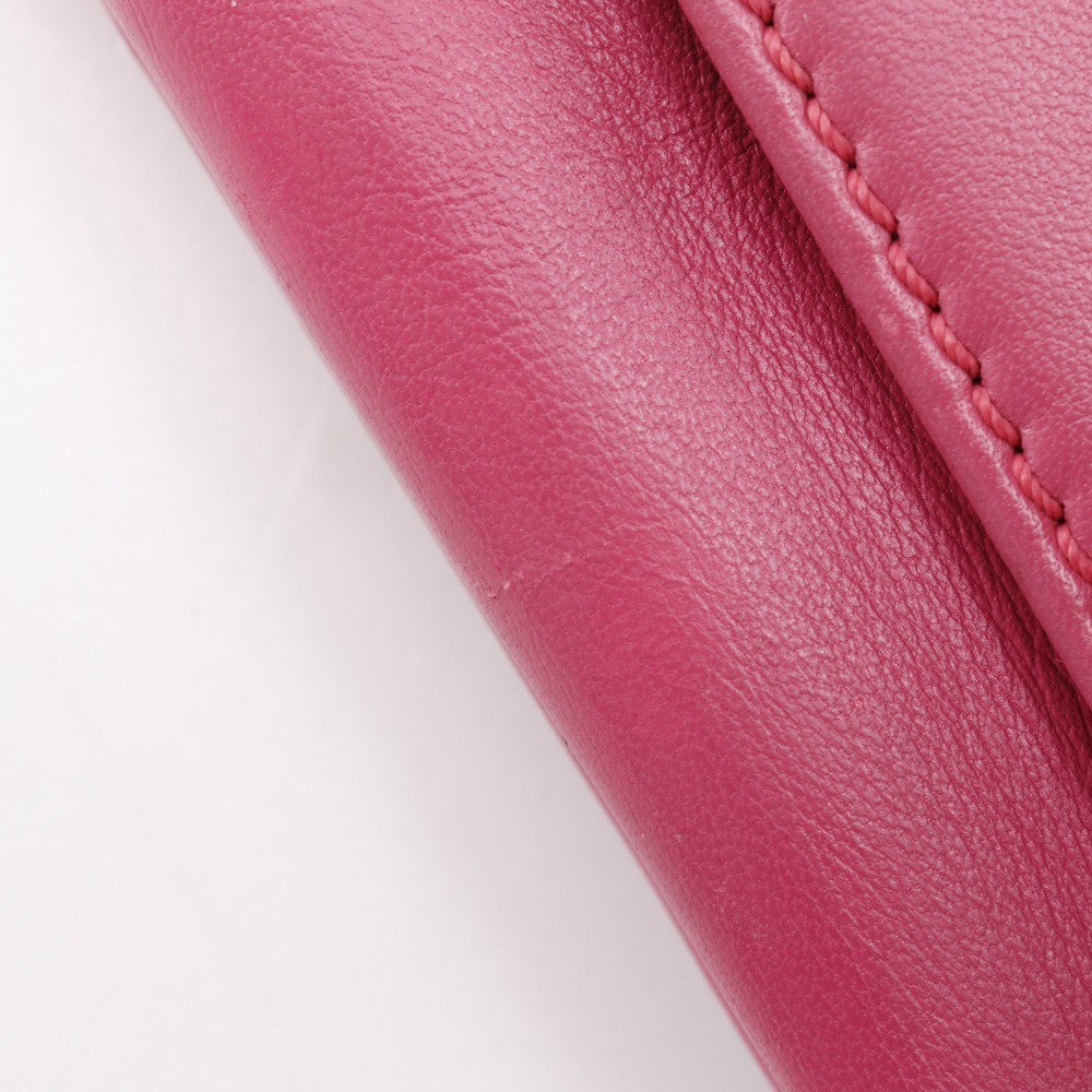 Valentino Garavani Va Va Voom Clutch Leather Pink Leather Shoulder Bag Bag (Pre-Owned)