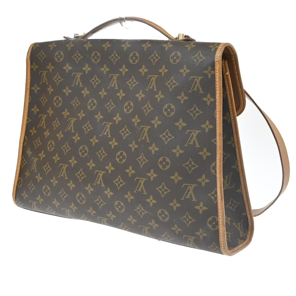 Louis Vuitton Beverly Monogram Canvas Brown Canvas Briefcase Bag (Pre-Owned)