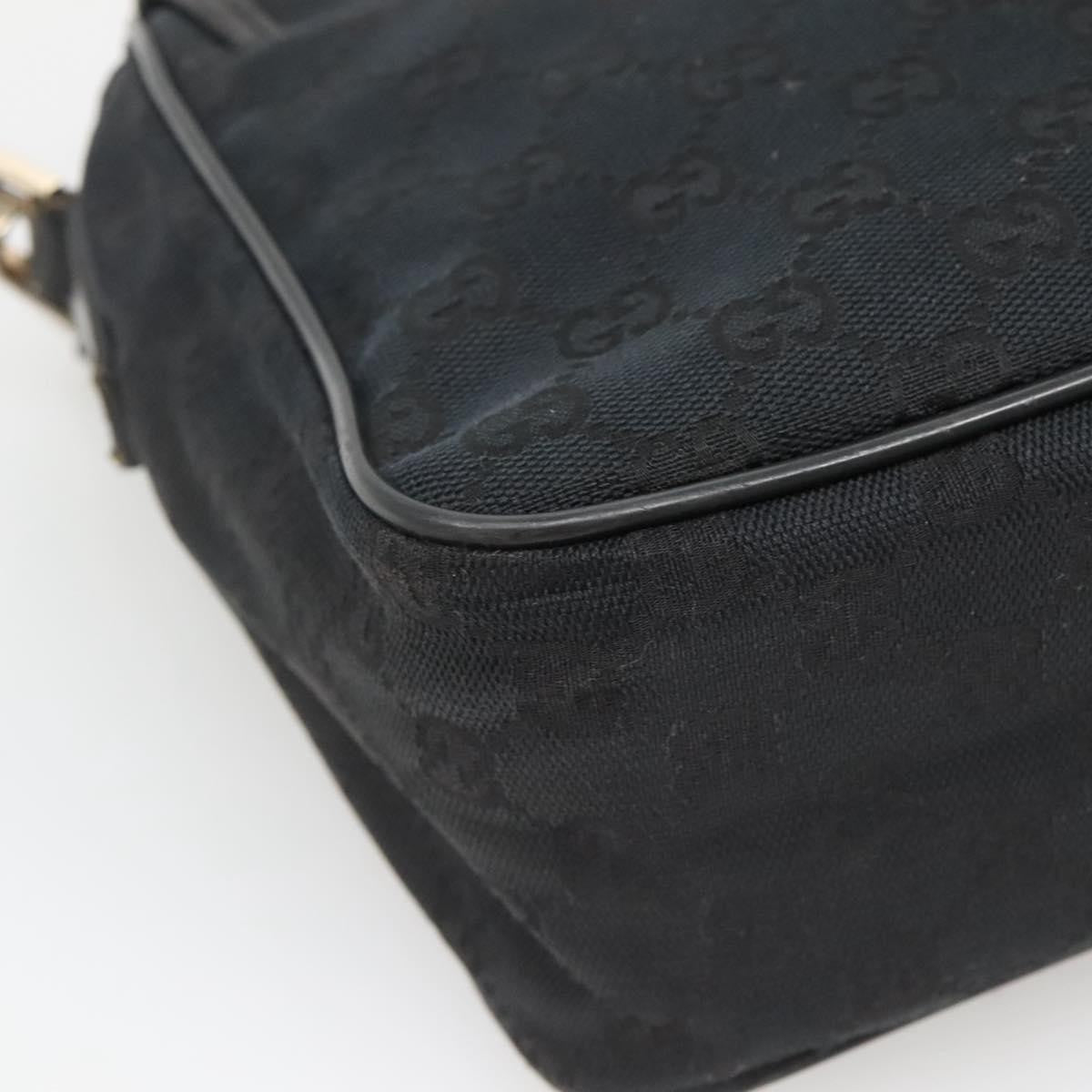 Gucci Flap Messenger Gg Coated Canvas Black Canvas Shoulder Bag Bag (Pre-Owned)