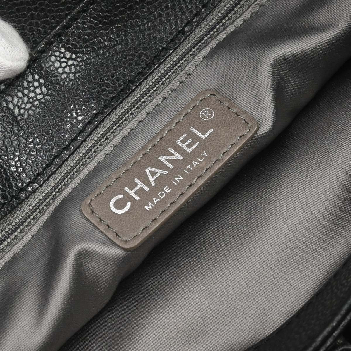 Chanel Cc Bowler Caviar Black Calfskin Shoulder Bag Bag (Pre-Owned)