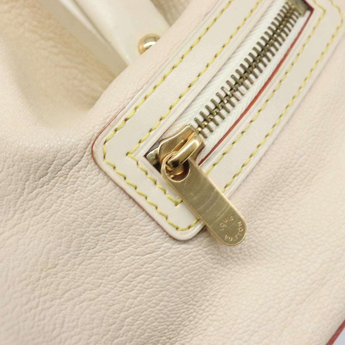 Louis Vuitton Suhali L'ingenieux Leather White Leather Handbag (Pre-Owned)