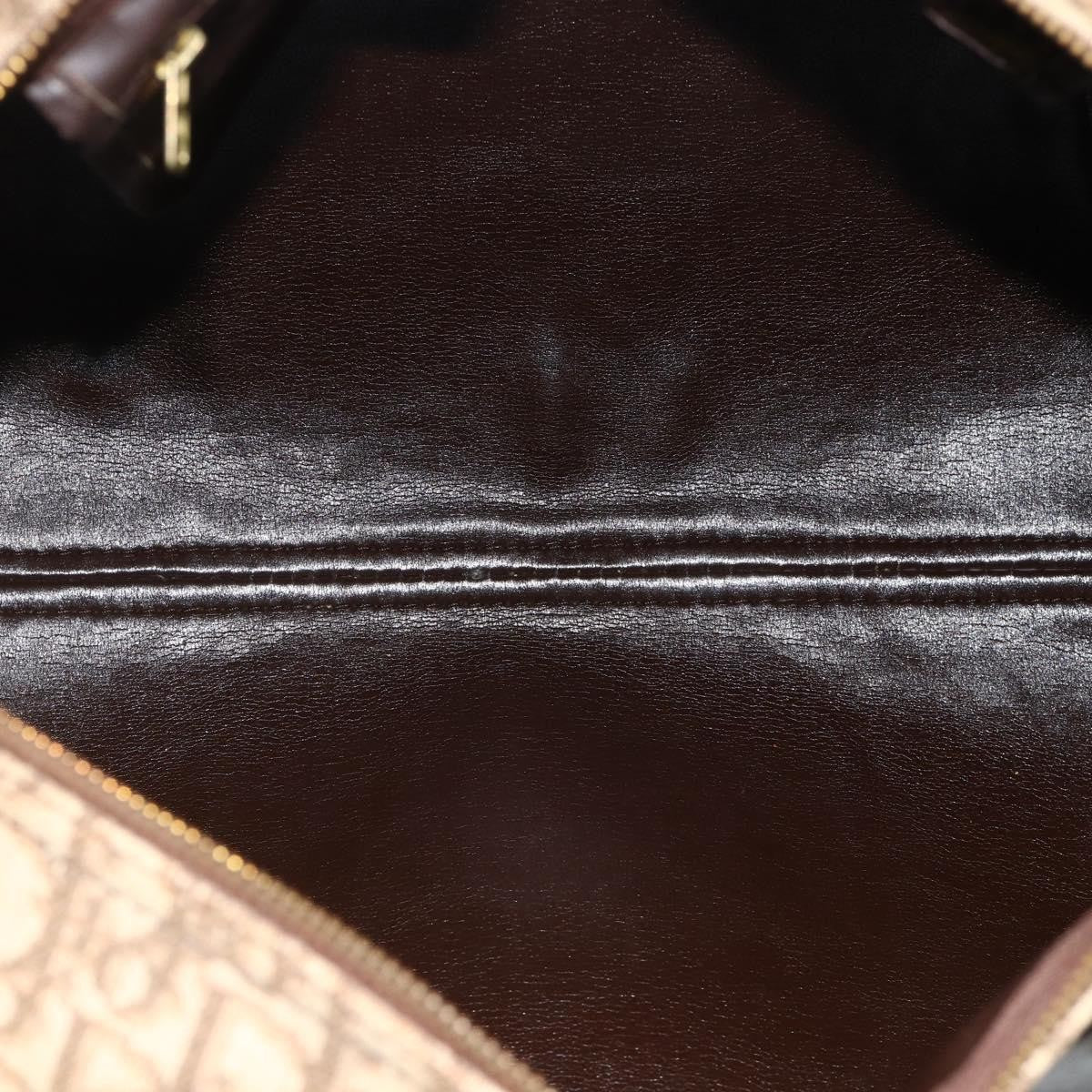Christian Dior Vintage Trotter Boston Diorissimo Canvas Beige Canvas Handbag (Pre-Owned)