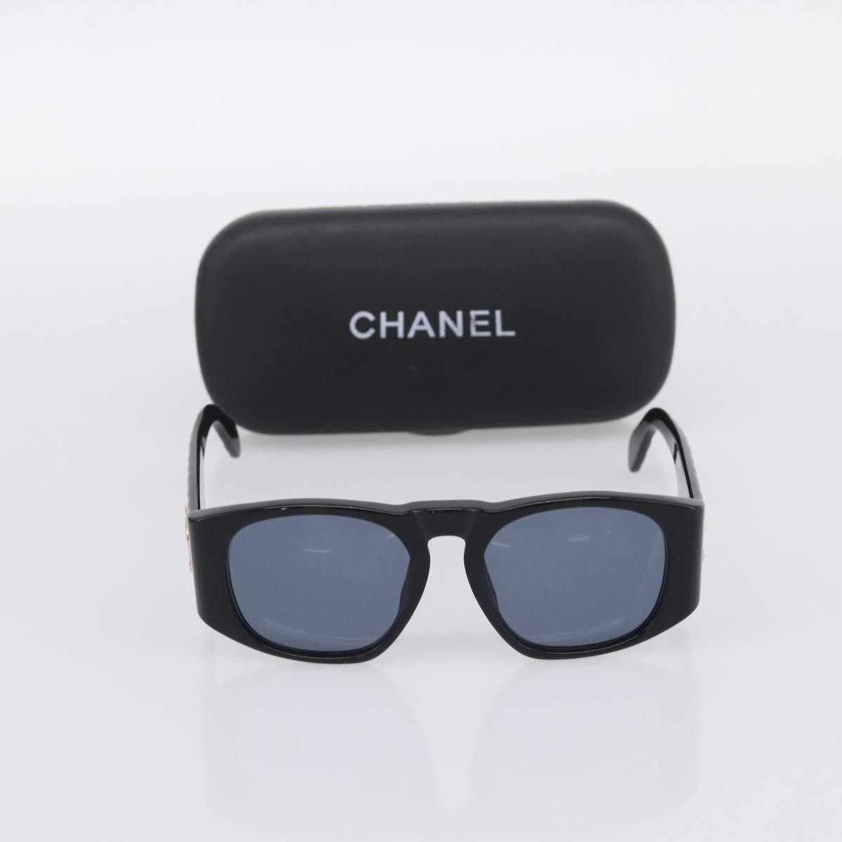 Chanel Cc Logo Matelasse Sunglasses Eye Wear Plastic Black Plastic Sunglasse Accessory (Pre-Owned)