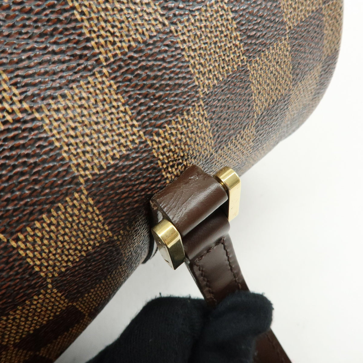 Louis Vuitton Papillon Damier Ebene Brown Canvas Handbag (Pre-Owned)