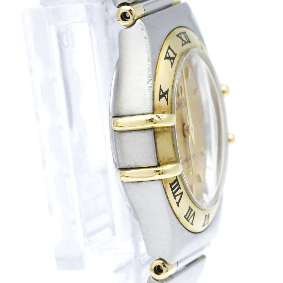 Omega Constellation Quartz Stainless Steel And Yellow Gold Watch (Pre-Owned)