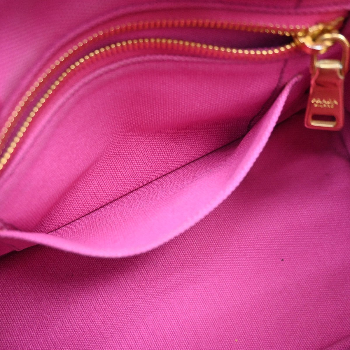 Prada Canapa Open Tote Canvas Pink Canvas Tote Bag Bag (Pre-Owned)