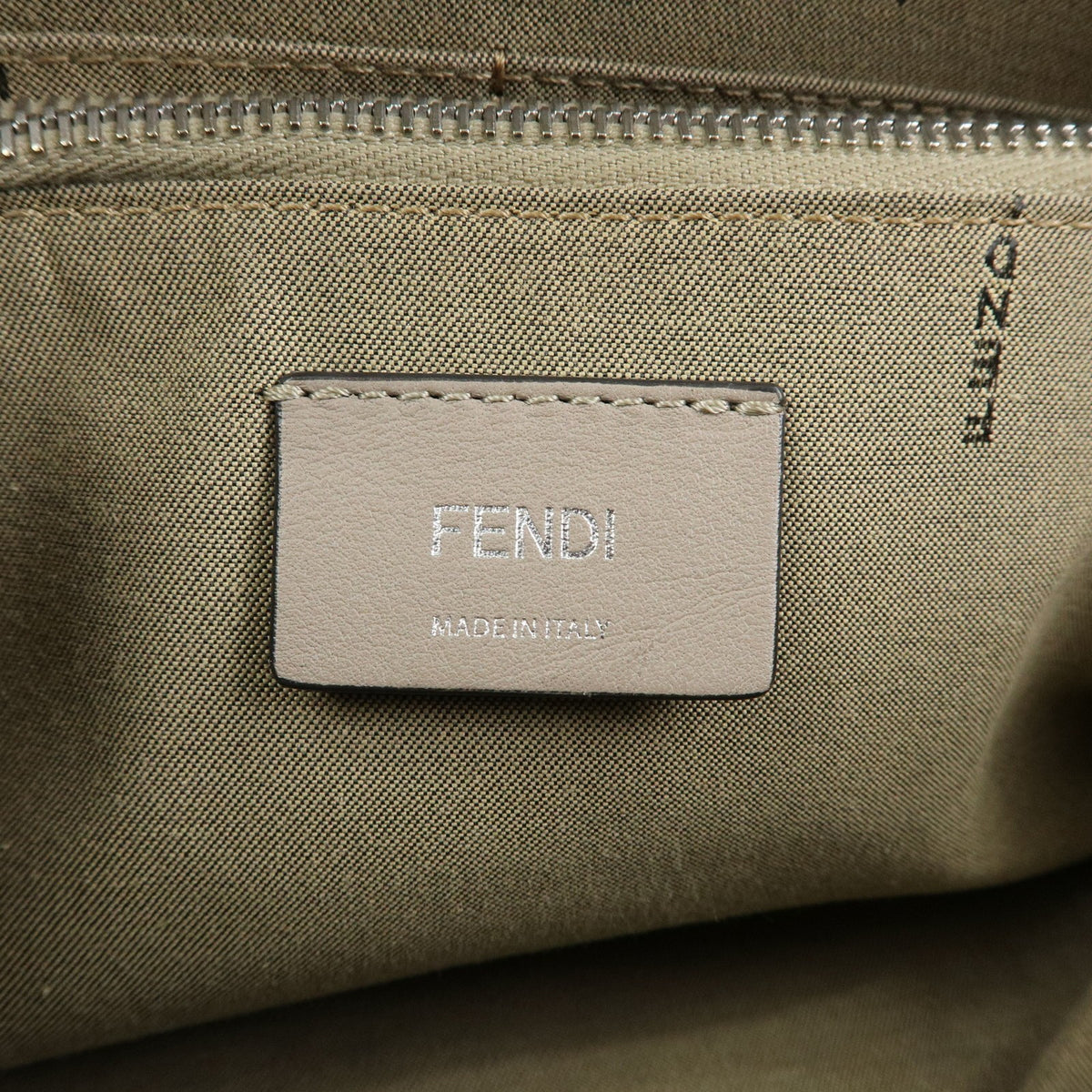 Fendi By The Way Satchel Leather Beige Leather Handbag (Pre-Owned)