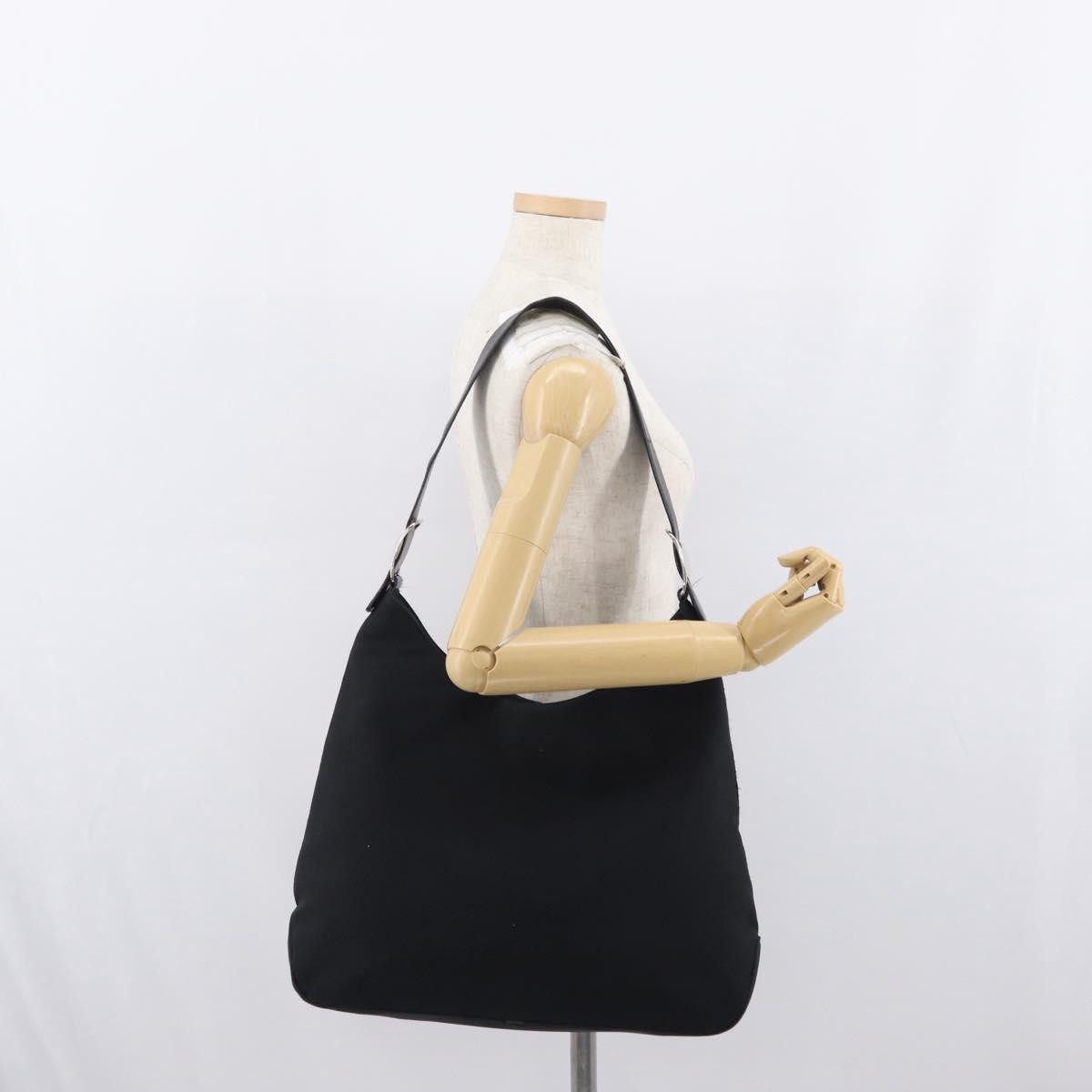 Salvatore Ferragamo Vala Nylon Black Nylon Shoulder Bag Bag (Pre-Owned)