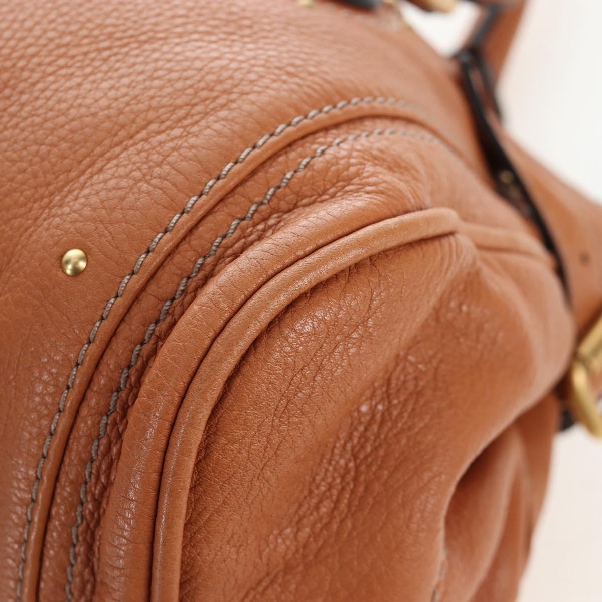 Chloe Paddington Leather Brown Leather Tote Bag Bag (Pre-Owned)