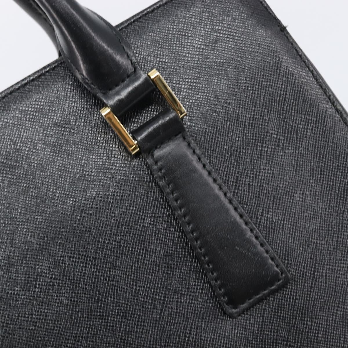 Burberry Handbag Leather Black Leather Handbag (Pre-Owned)