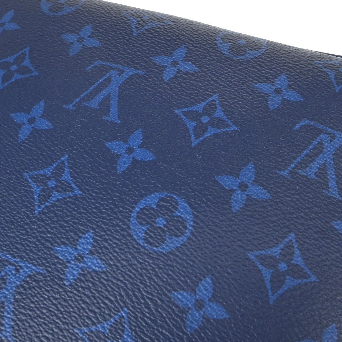 Louis Vuitton Outdoor Bumbag Monogram Taigarama Blue Leather Shoulder Bag Bag (Pre-Owned)