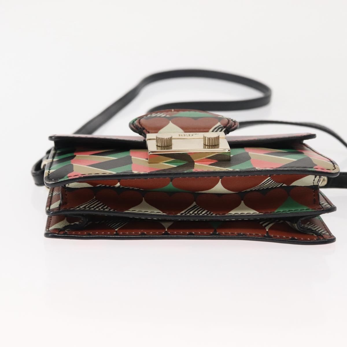 Valentino Garavani Glam Lock Printed Leather Multicolour Leather Shoulder Bag Bag (Pre-Owned)