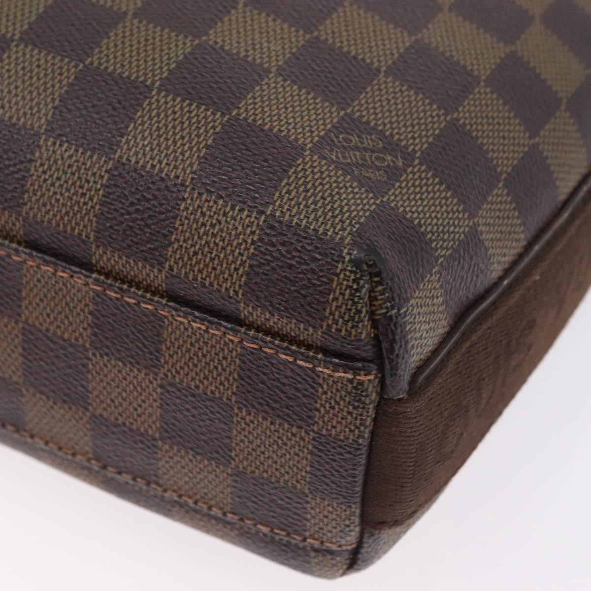 Louis Vuitton Trotteur Beaubourg Damier Brown Canvas Handbag (Pre-Owned)