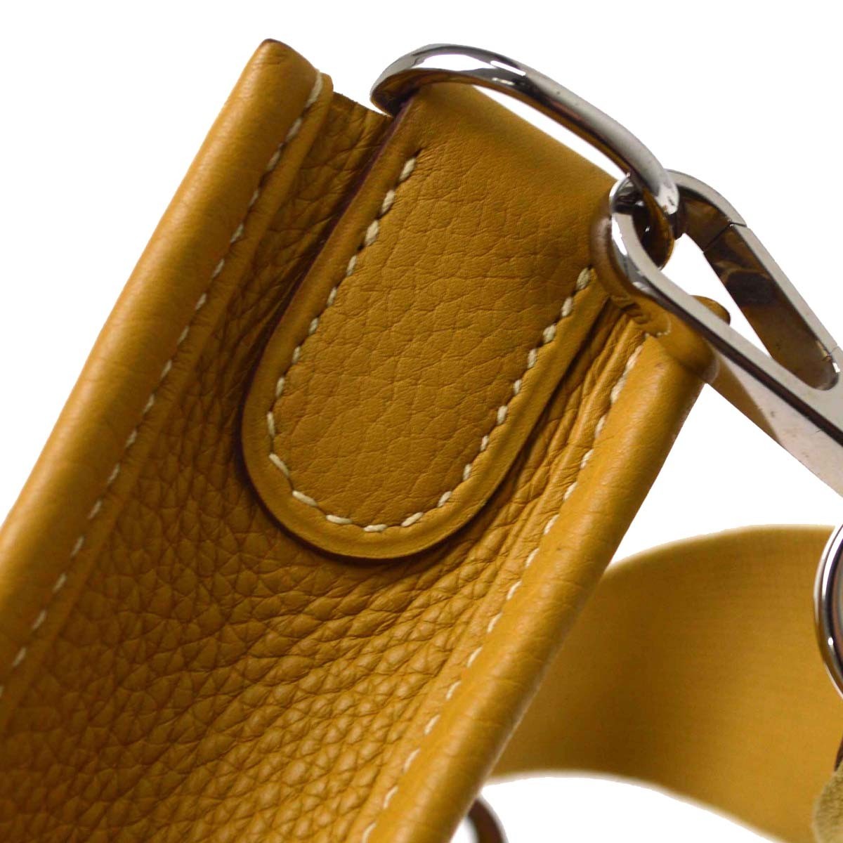 Hermes Evelyne Clémence Yellow Leather Shoulder Bag Bag (Pre-Owned)