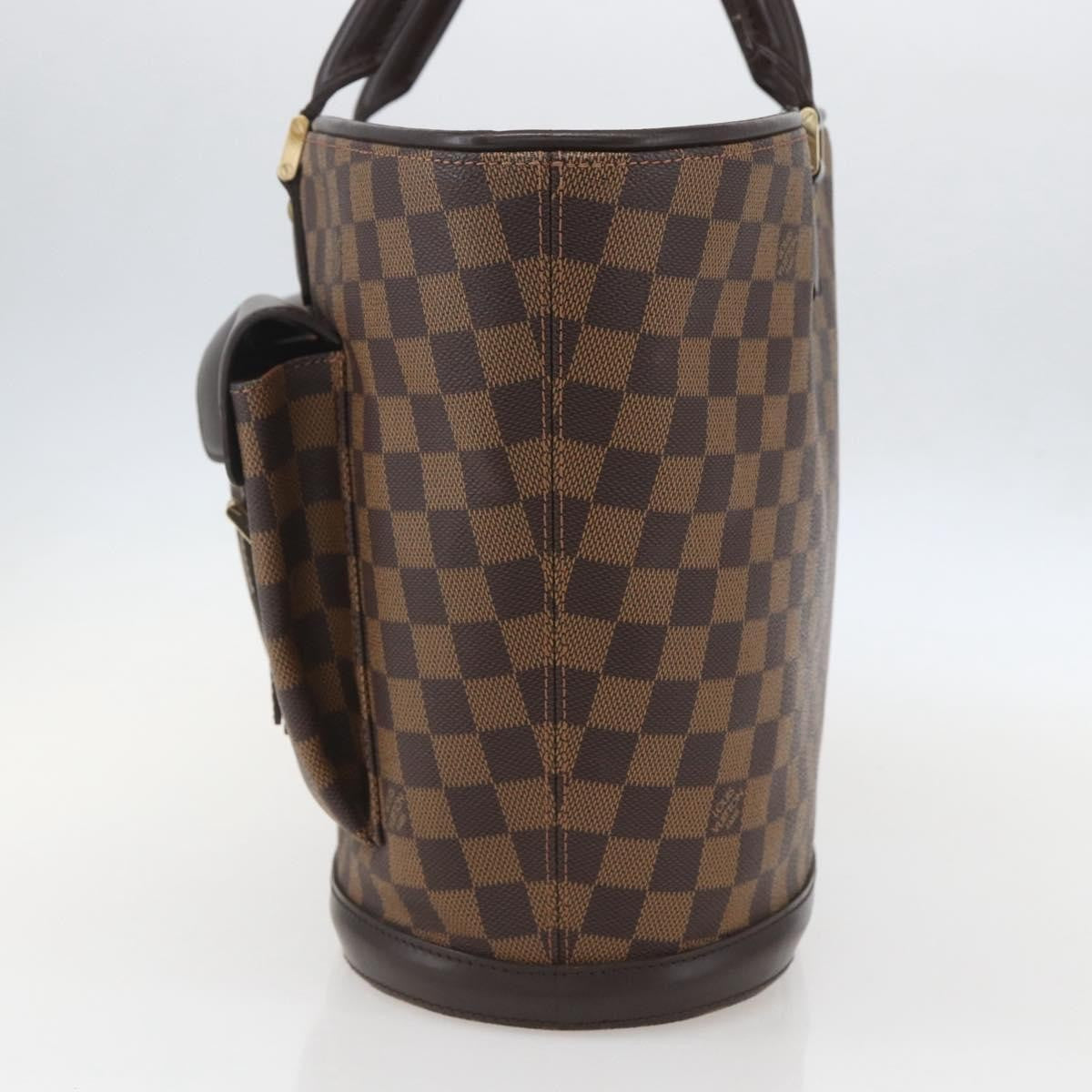 Louis Vuitton Manosque Damier Brown Canvas Handbag (Pre-Owned)