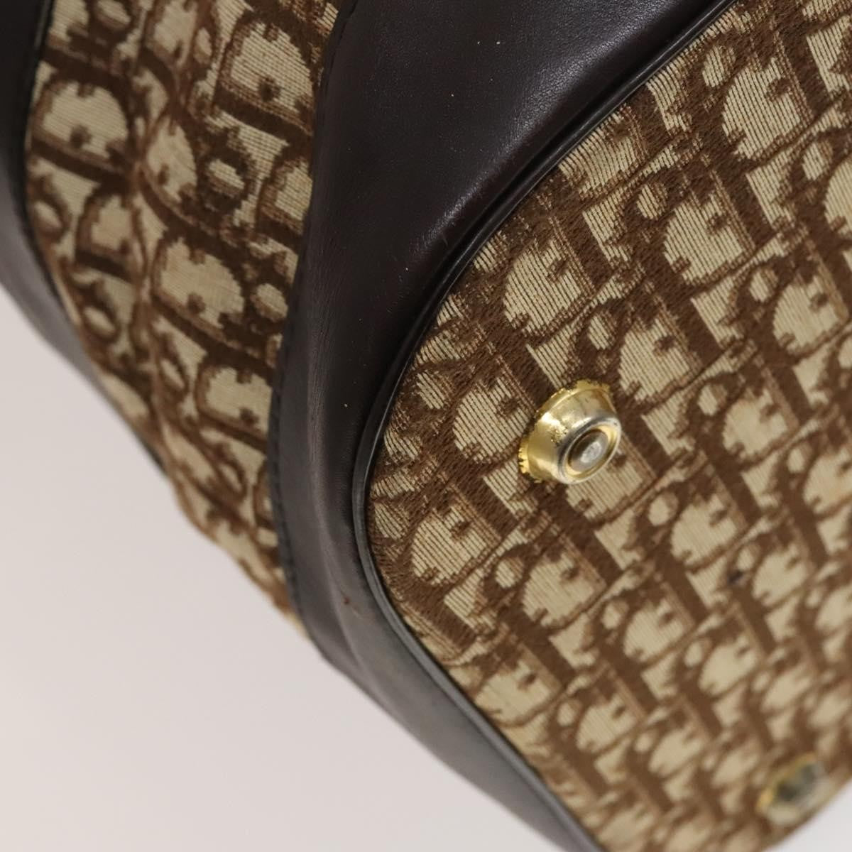 Christian Dior Vintage Trotter Street Chic Pocket Hobo Diorissimo Canvas Brown Canvas Shoulder Bag Bag (Pre-Owned)