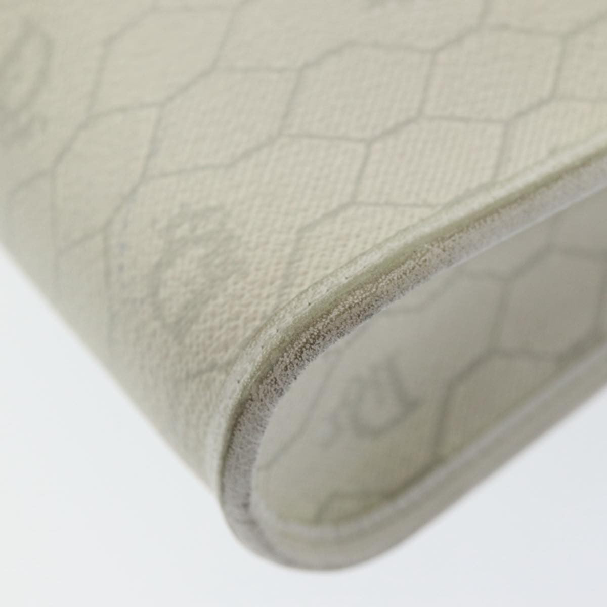 Christian Dior Vintage Honeycomb Canvas White Canvas Shoulder Bag Bag (Pre-Owned)