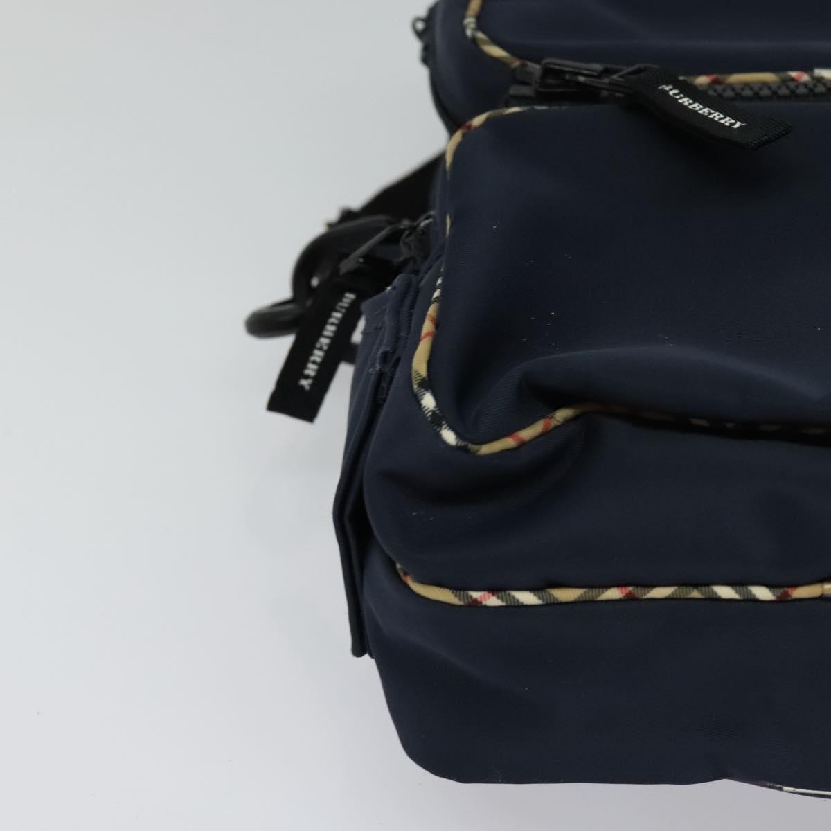 Burberry Vintage Nylon Navy Nylon Shoulder Bag Bag (Pre-Owned)