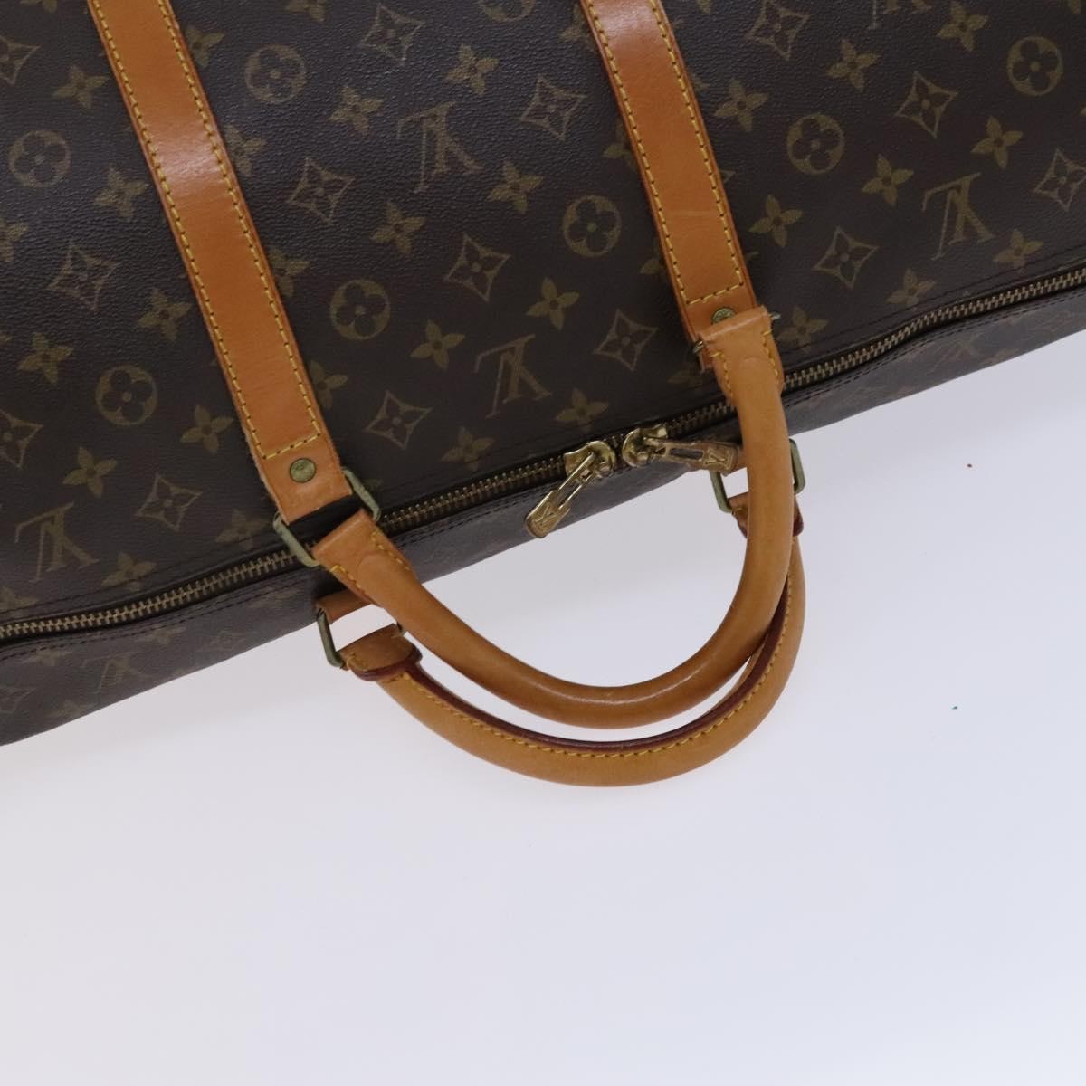 Louis Vuitton Keepall Monogram Canvas Brown Canvas Travel Bag Bag (Pre-Owned)