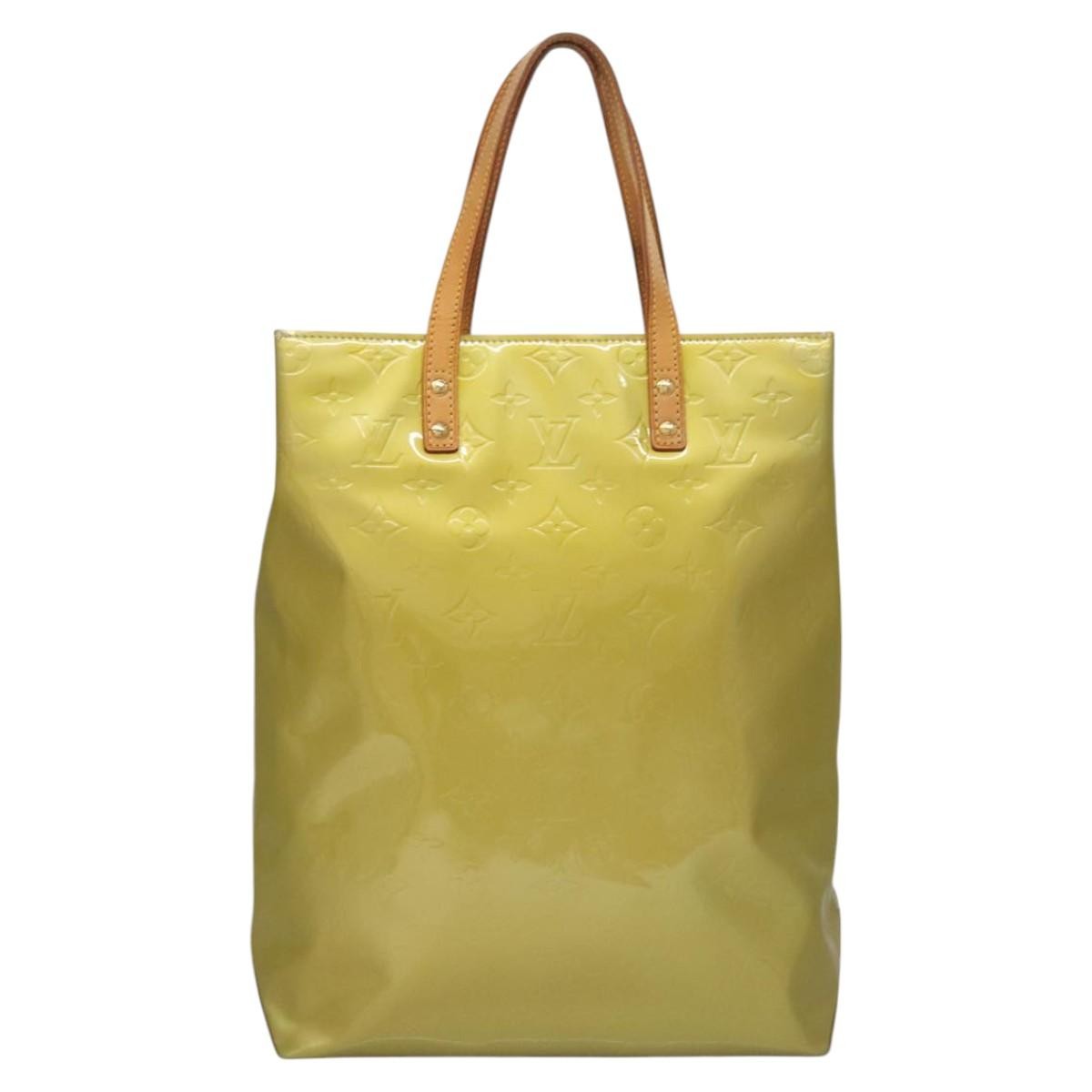 Louis Vuitton Reade Monogram Vernis Yellow Patent_Leather Tote Bag Bag (Pre-Owned)