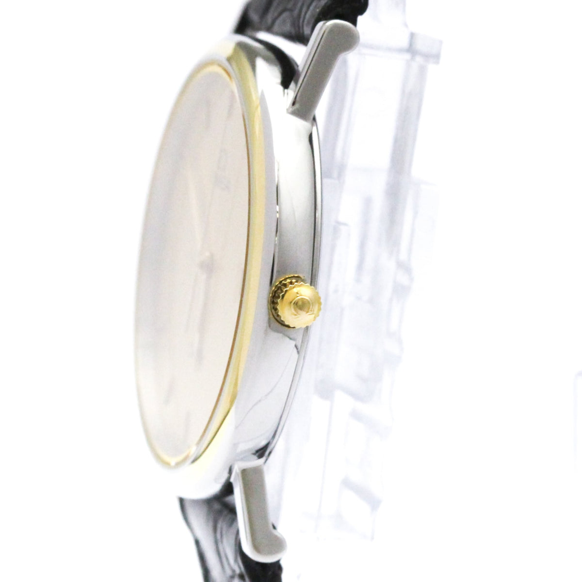 Omega De Ville Quartz Stainless Steel And Gold Plated Watch (Pre-Owned)